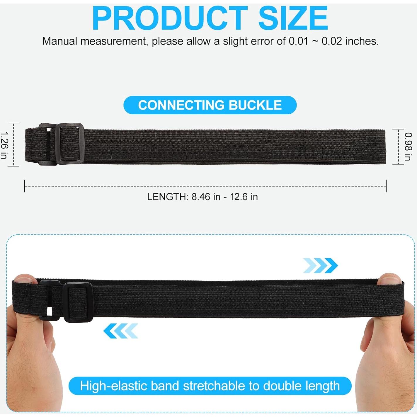 Correa de Linterna Frontal Elástica CONSMY 2 Unidades Antideslizante