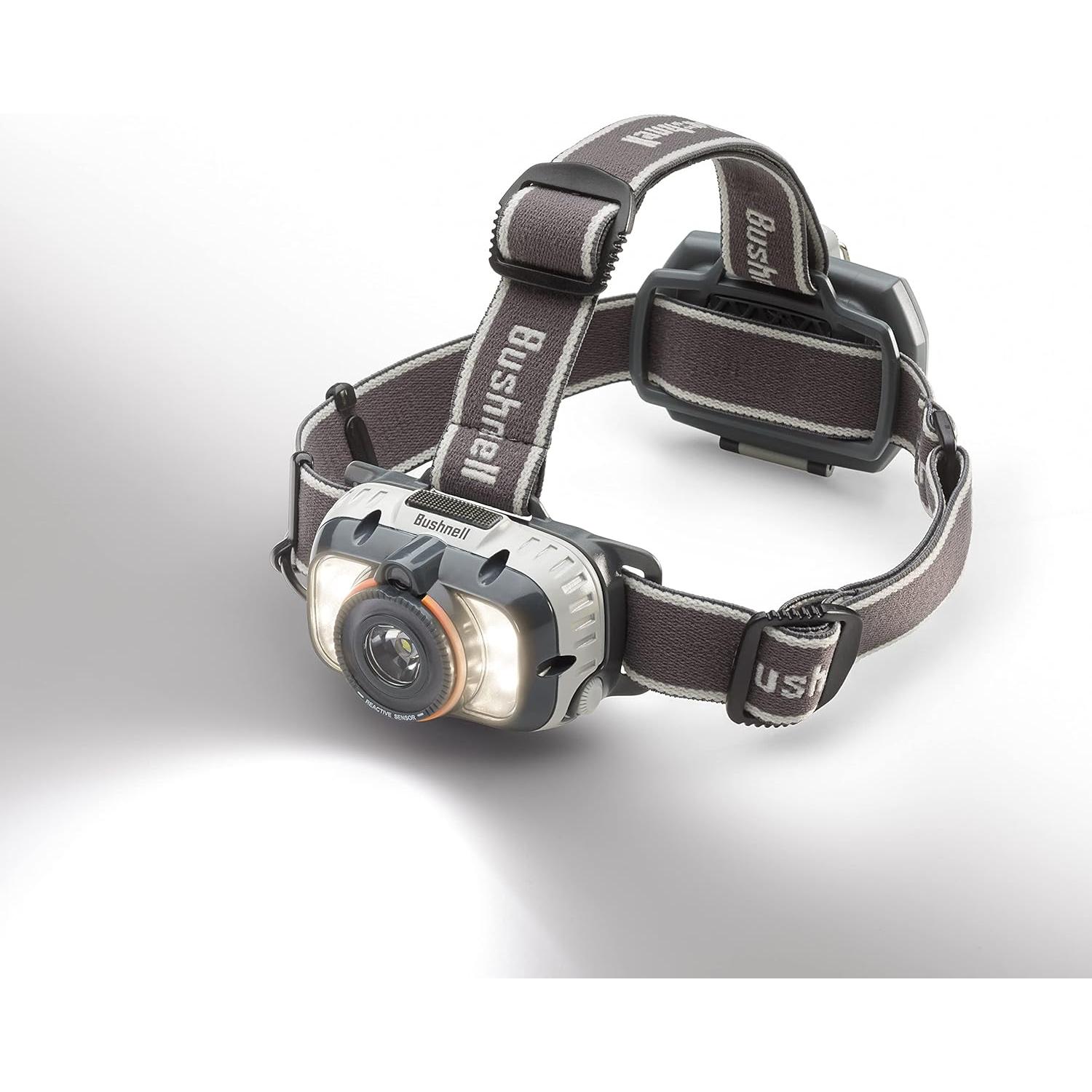 Linterna Frontal Bushnell Rubicon 500L 3AA 5 Modos Caza Camping