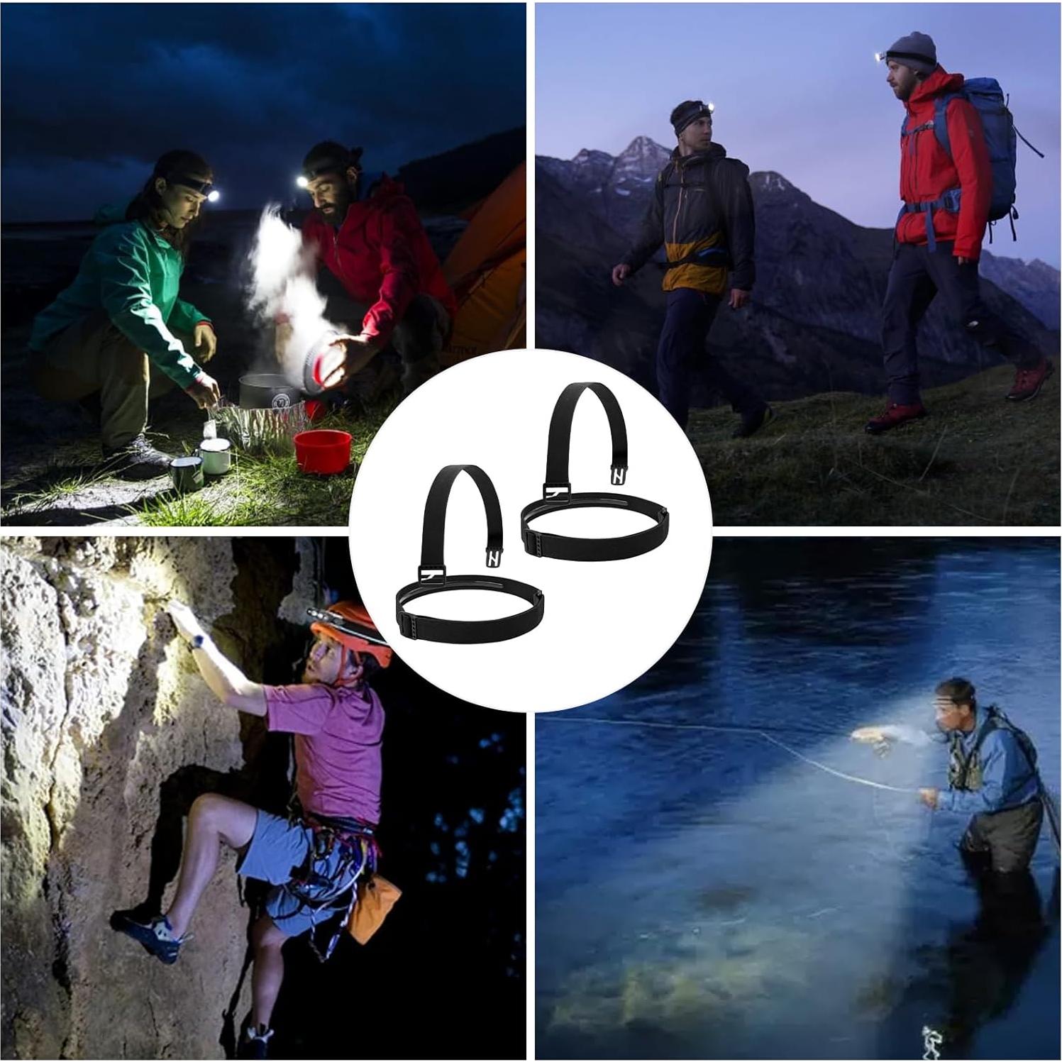 Correa de Reemplazo para Linterna Frontal 1" Ahuliao - 2 Piezas