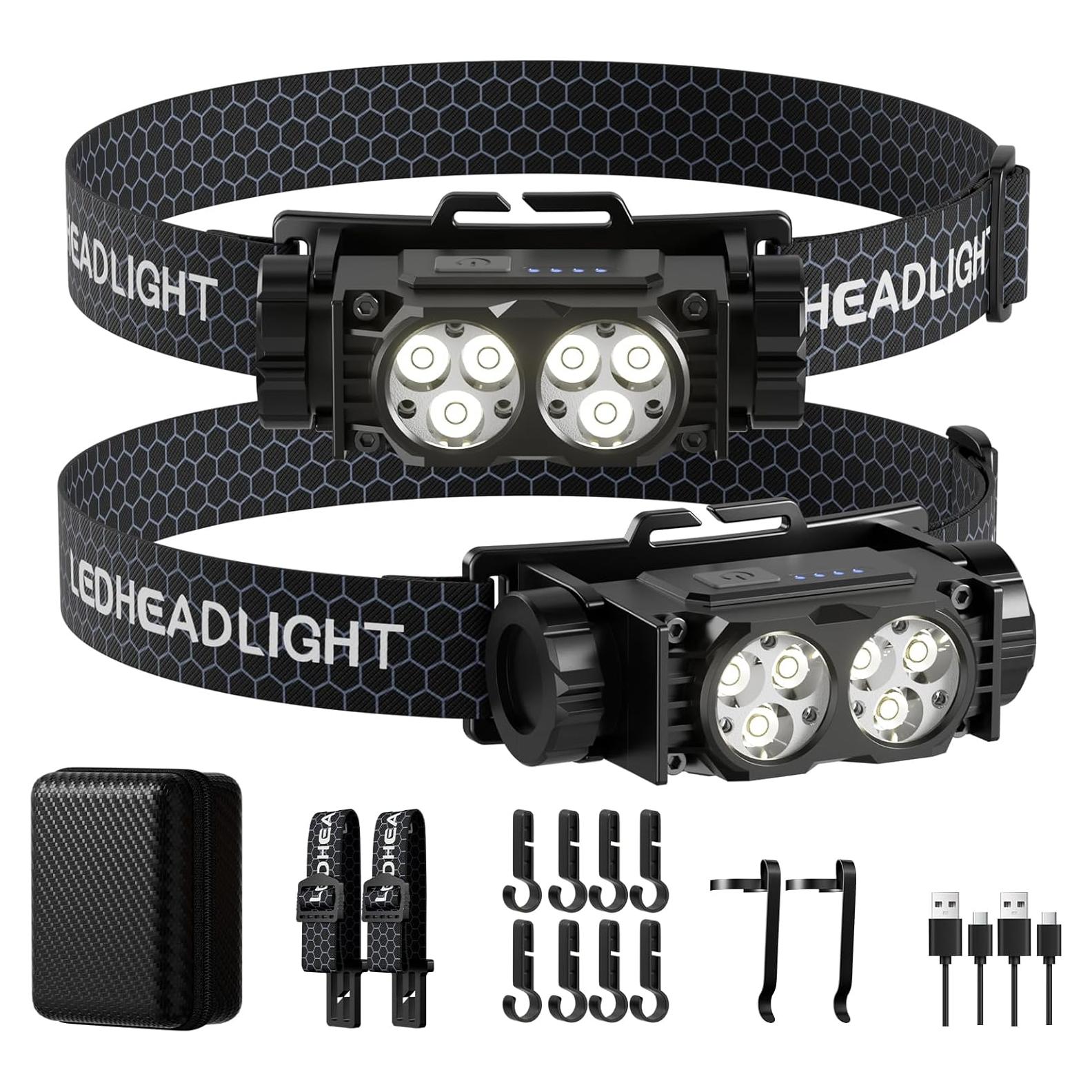 Linterna Frontal Recargable Keikuy BK 4500 Lúmenes IPX5