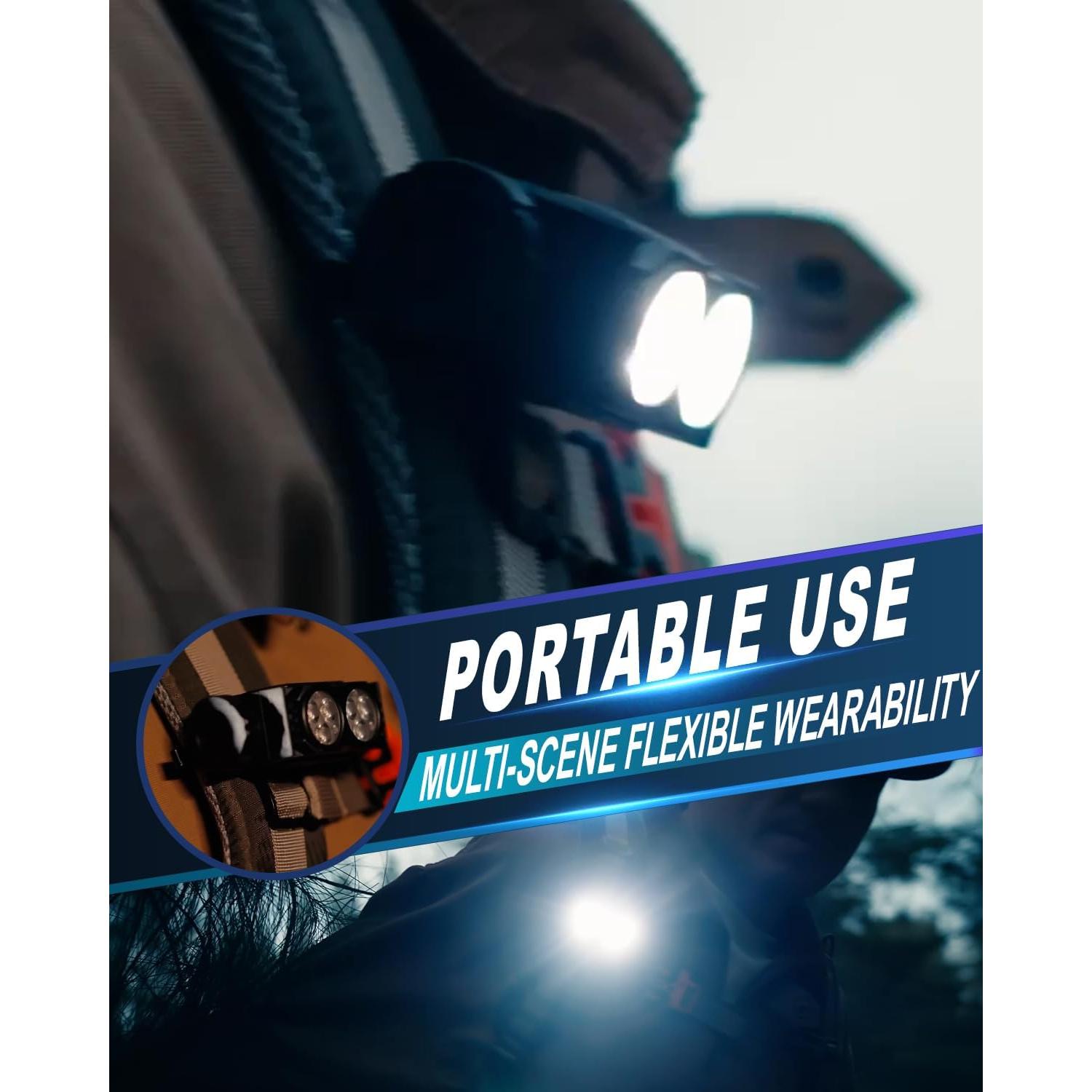 Linterna Frontal Recargable Keikuy BK 4500 Lúmenes IPX5