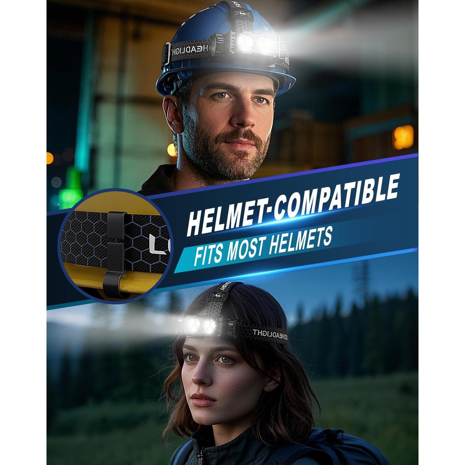 Linterna Frontal Recargable Keikuy BK 4500 Lúmenes IPX5