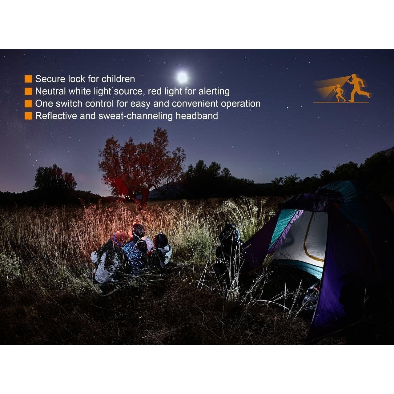 Linterna Frontal LED EdisonBright HL16 para Niños 70 Lúmenes