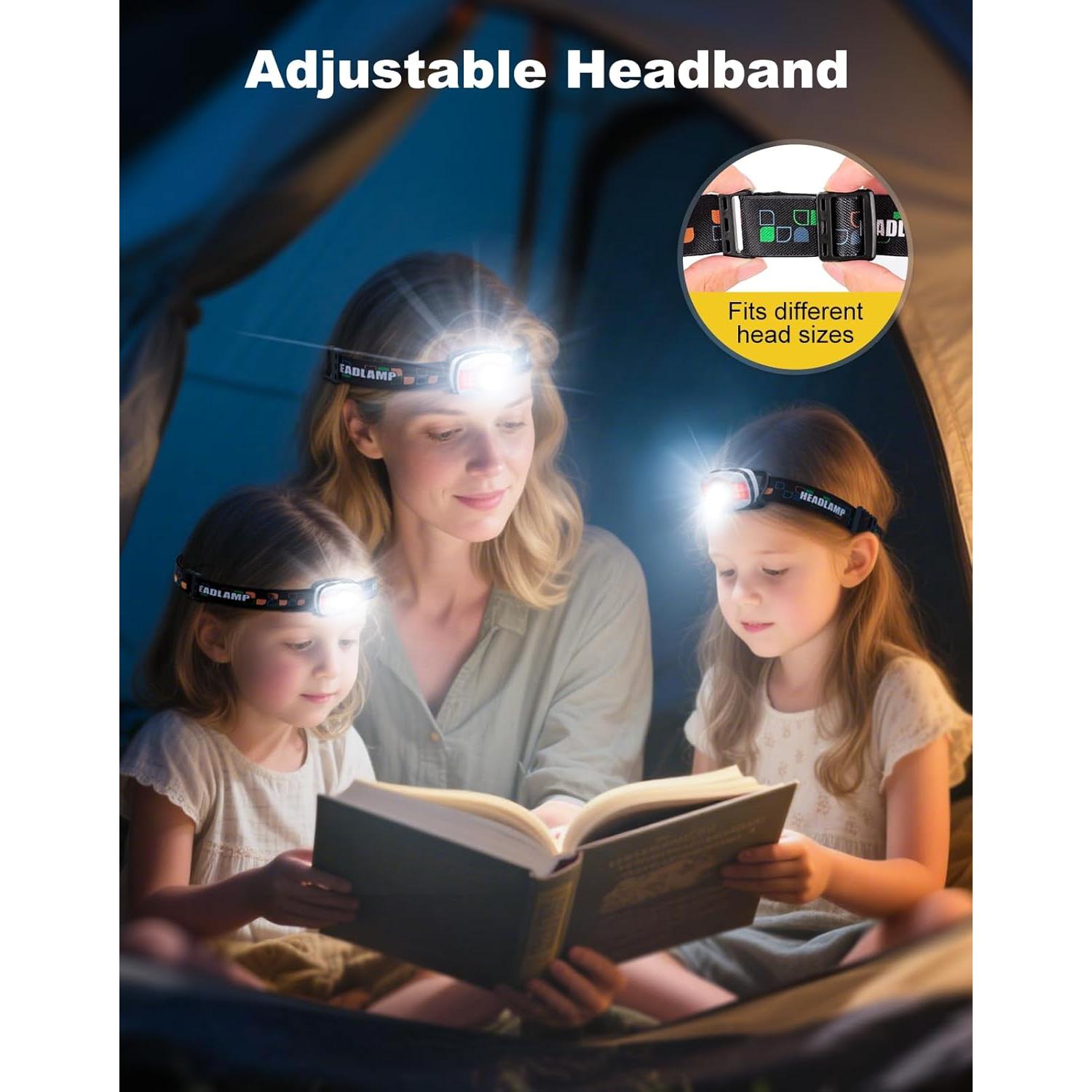 Linterna Frontal Recargable Cuvccn B99 LED 500 Lúmenes IPX4