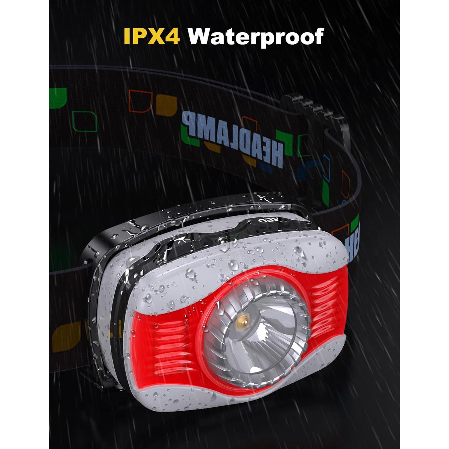 Linterna Frontal Recargable Cuvccn B99 LED 500 Lúmenes IPX4