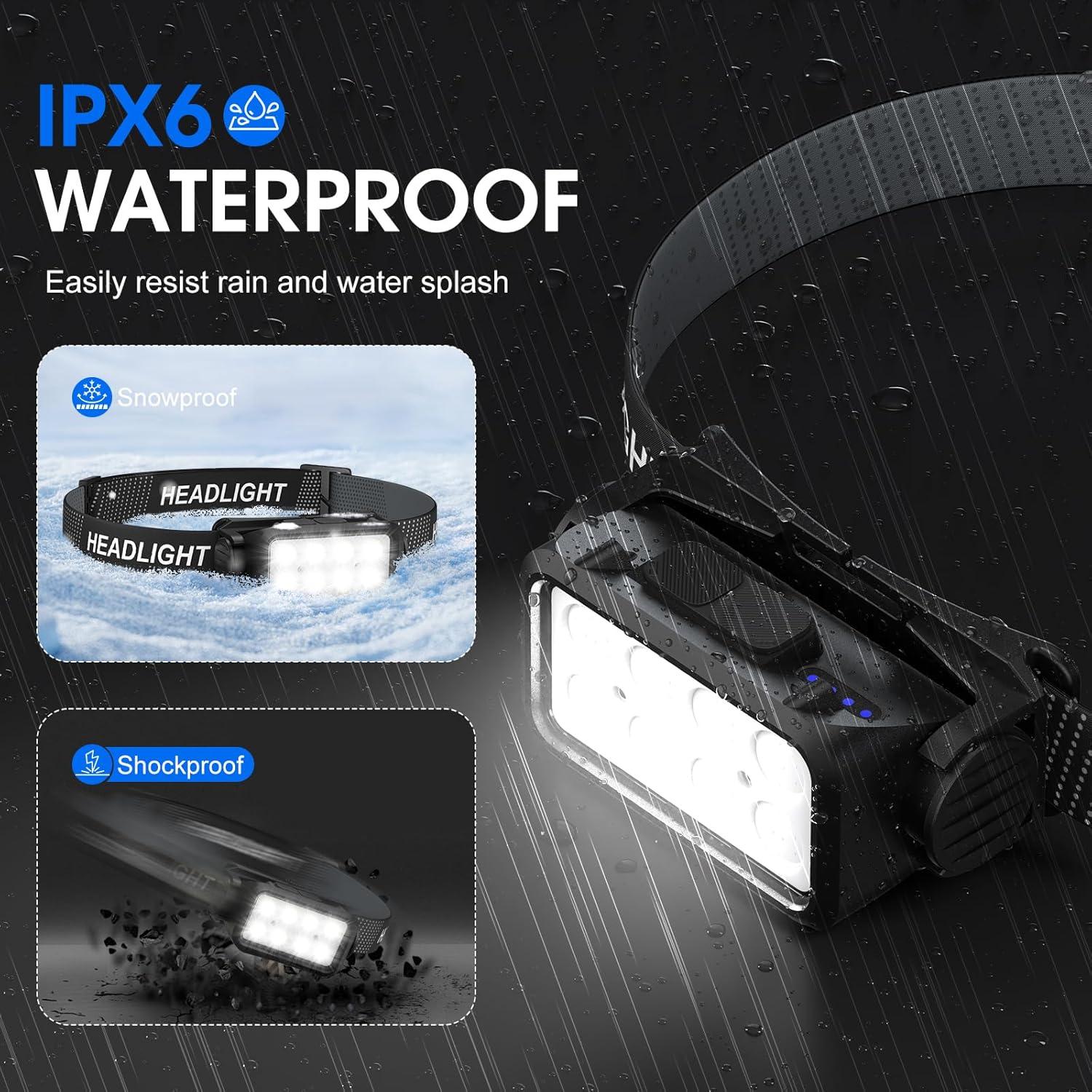 Linterna Frontal Recargable Sogdeco ST3501 2500 Lúmenes 2-Pack