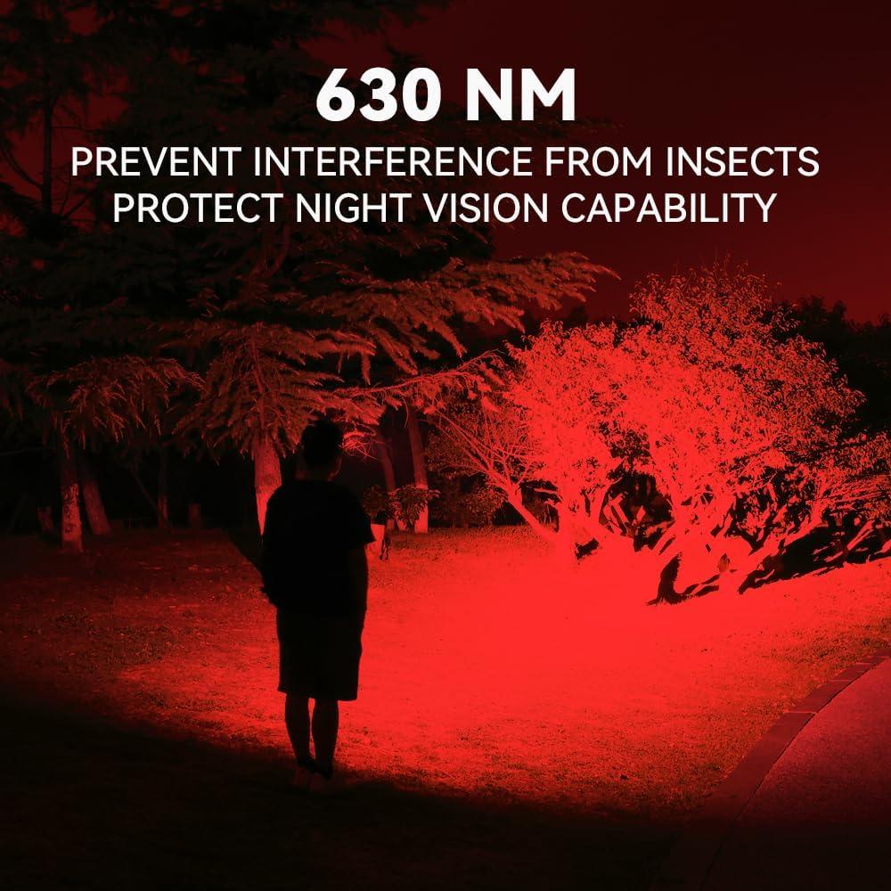 Linterna Frontal Recargable Sofirn H05B 1200 Lúmenes Luz Roja