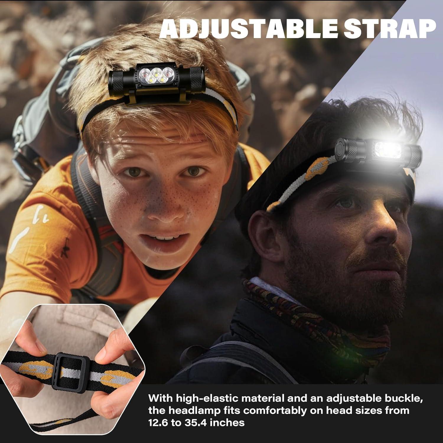 Linterna Frontal Sofirn H35R Recargable LED 1500 Lúmenes IPX6