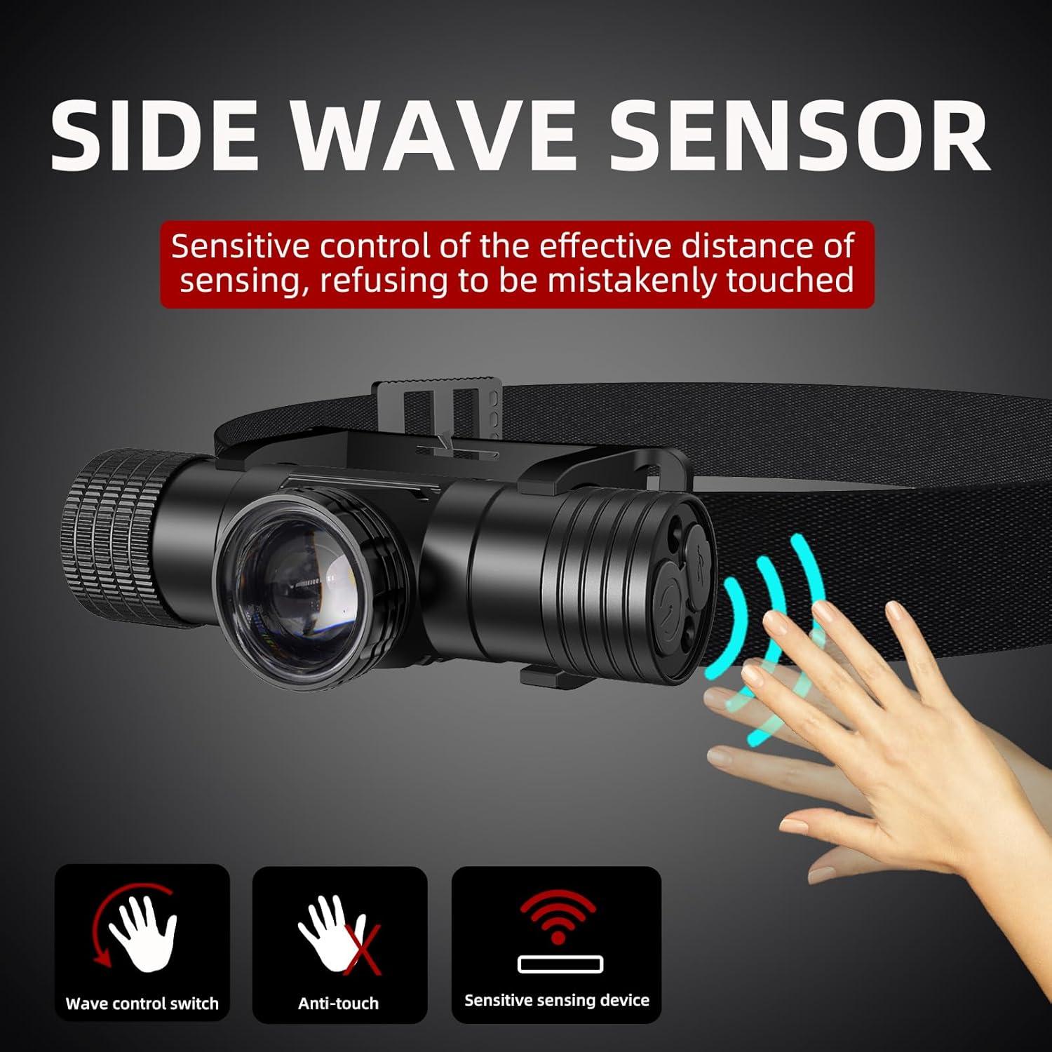 Linterna Frontal LED Recargable Changlinyd T11B IPX6 6 Modos