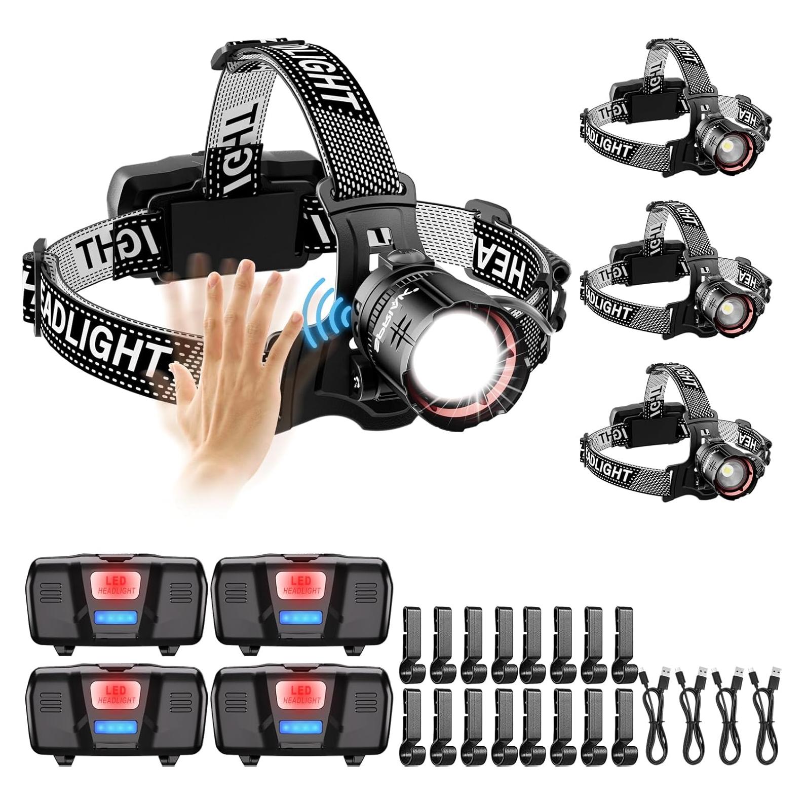 Linterna Frontal Recargable Spriak H2401 - 100H Uso, 5 Modos