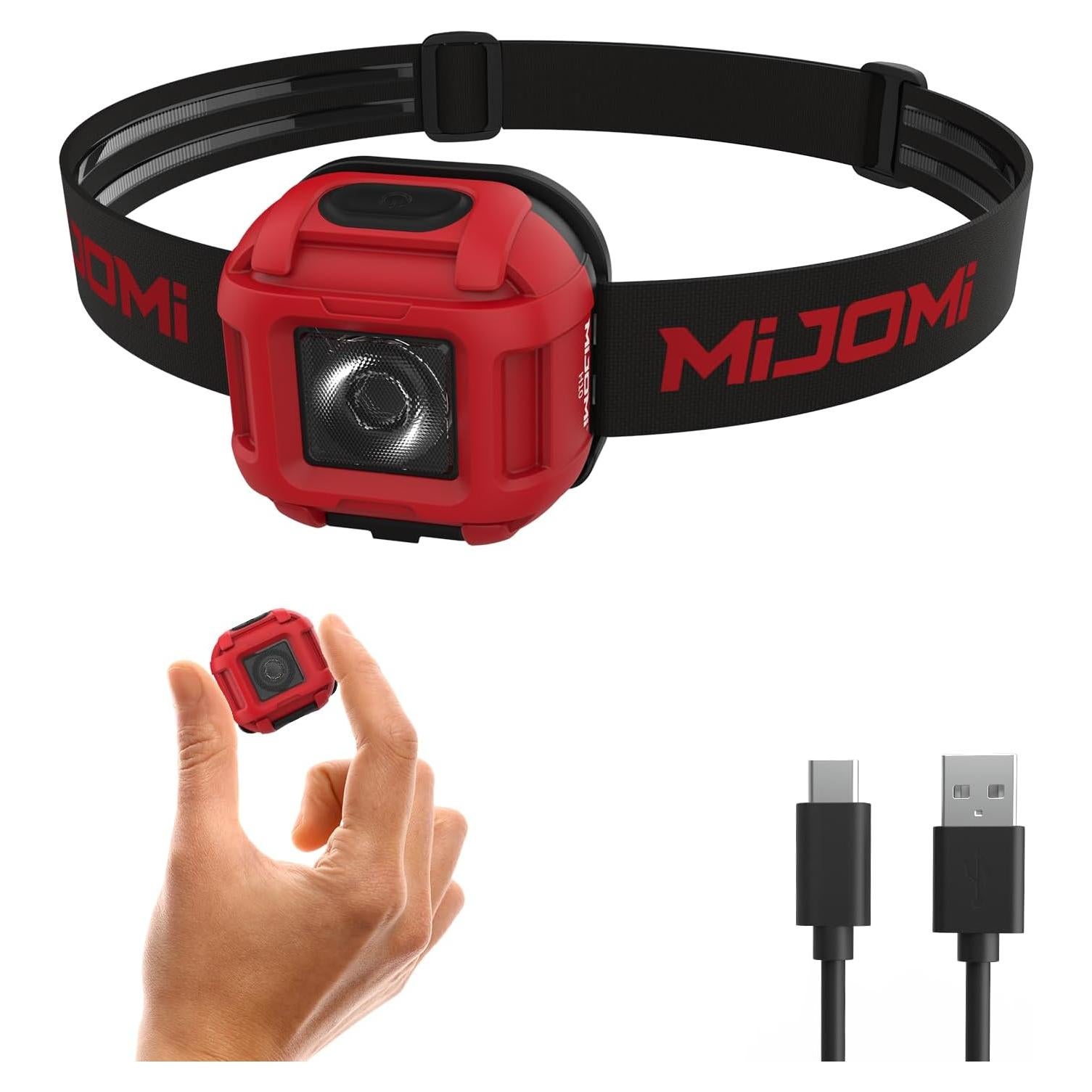 Linterna Frontal Recargable MIJOMI H10 320 Lúmenes IPX4