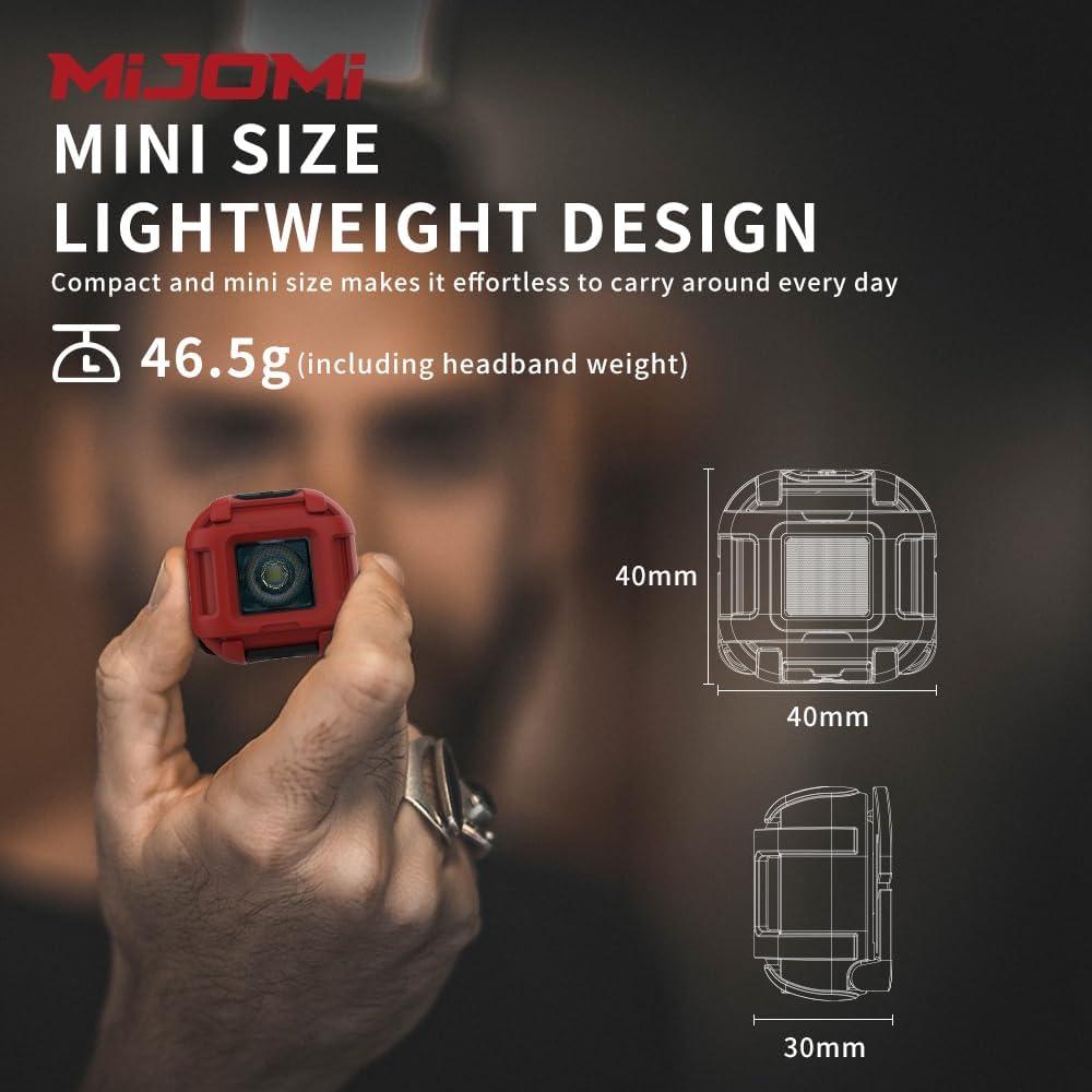 Linterna Frontal Recargable MIJOMI H10 320 Lúmenes IPX4