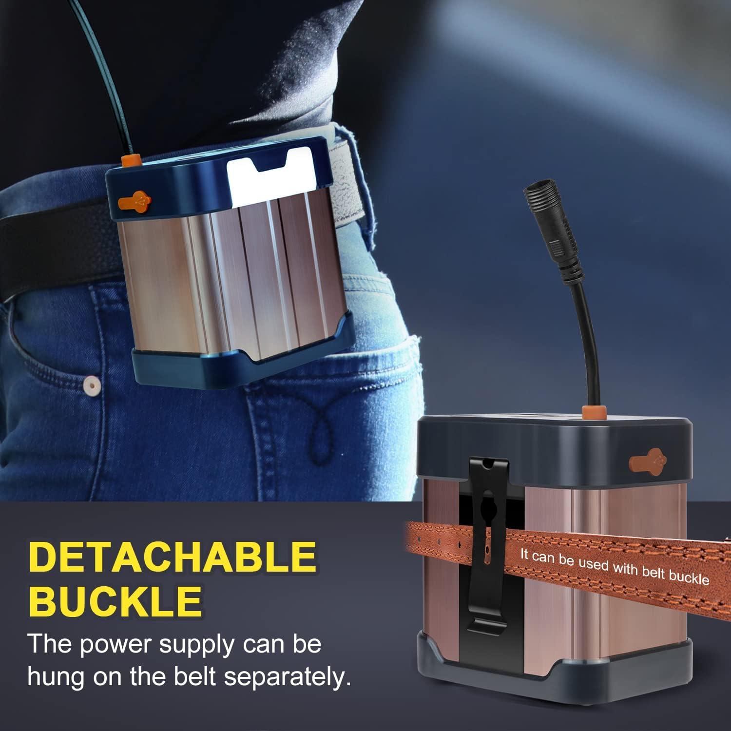 Linterna Frontal LED PINSAI HL 22000mAh Impermeable Caza