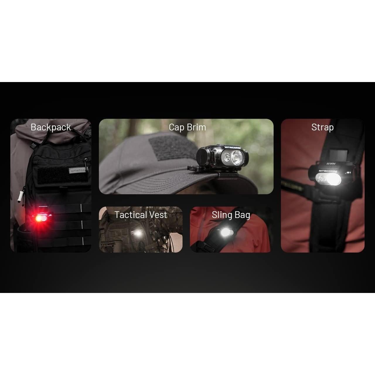 Linterna Frontal Nitecore HA11 240 Lúmenes Ultra Ligera