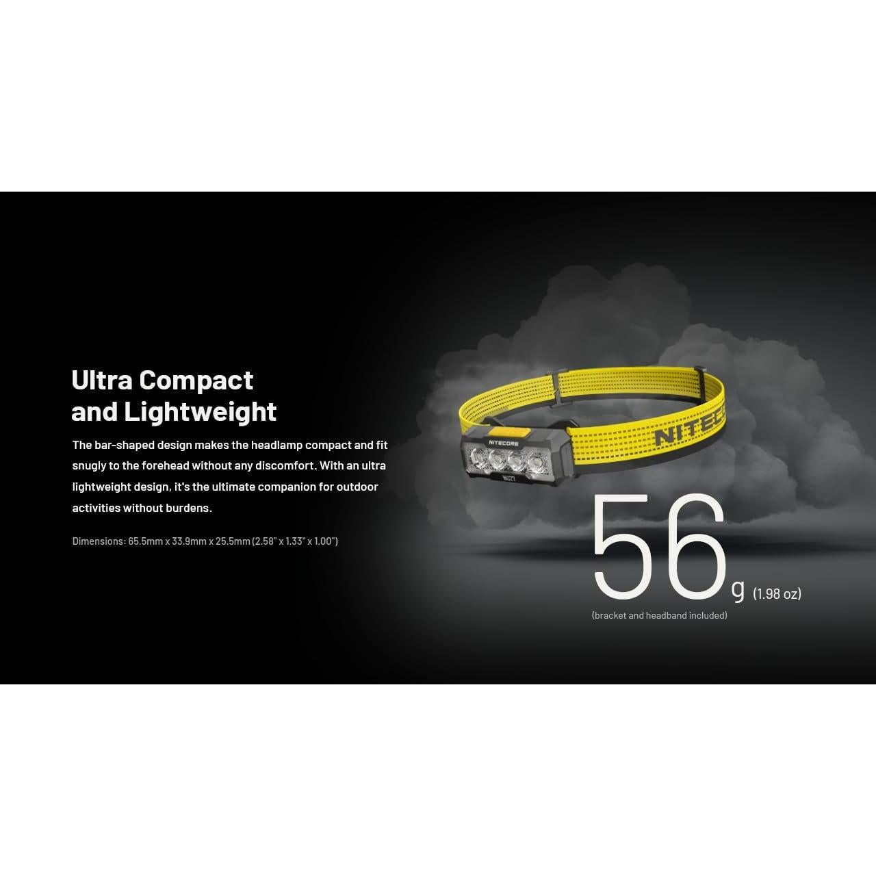 Linterna Frontal Nitecore NU27 600 Lúmenes Recargable USB-C
