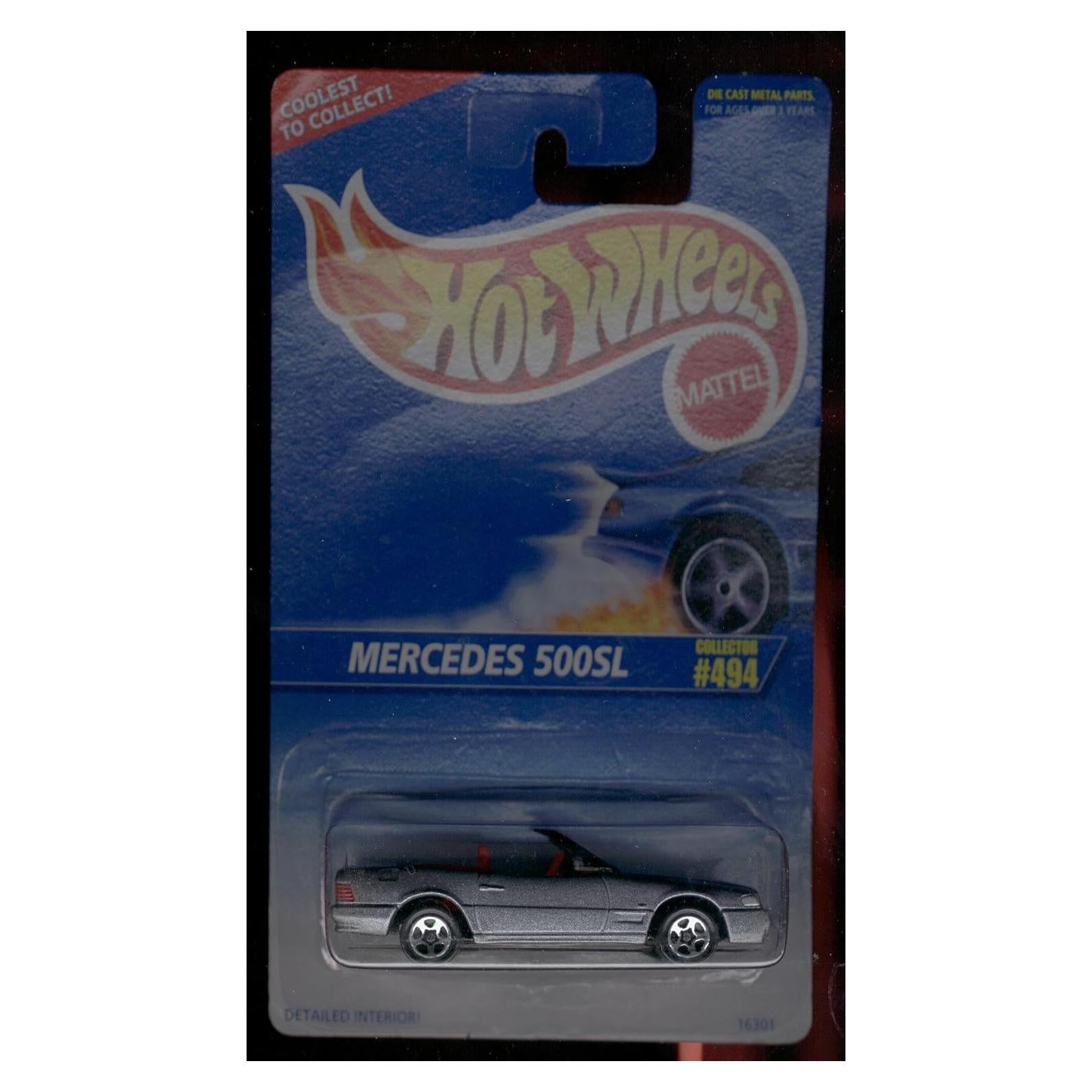 Hot Wheels Mercedes 500SL 1995 1:64 Metal Fundido