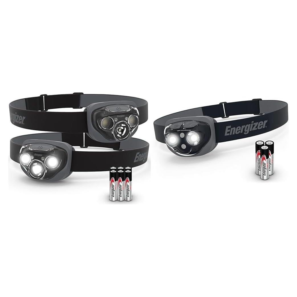 Linternas Frontales LED Energizer Pro 2-Pack IPX4 360 Lúmenes