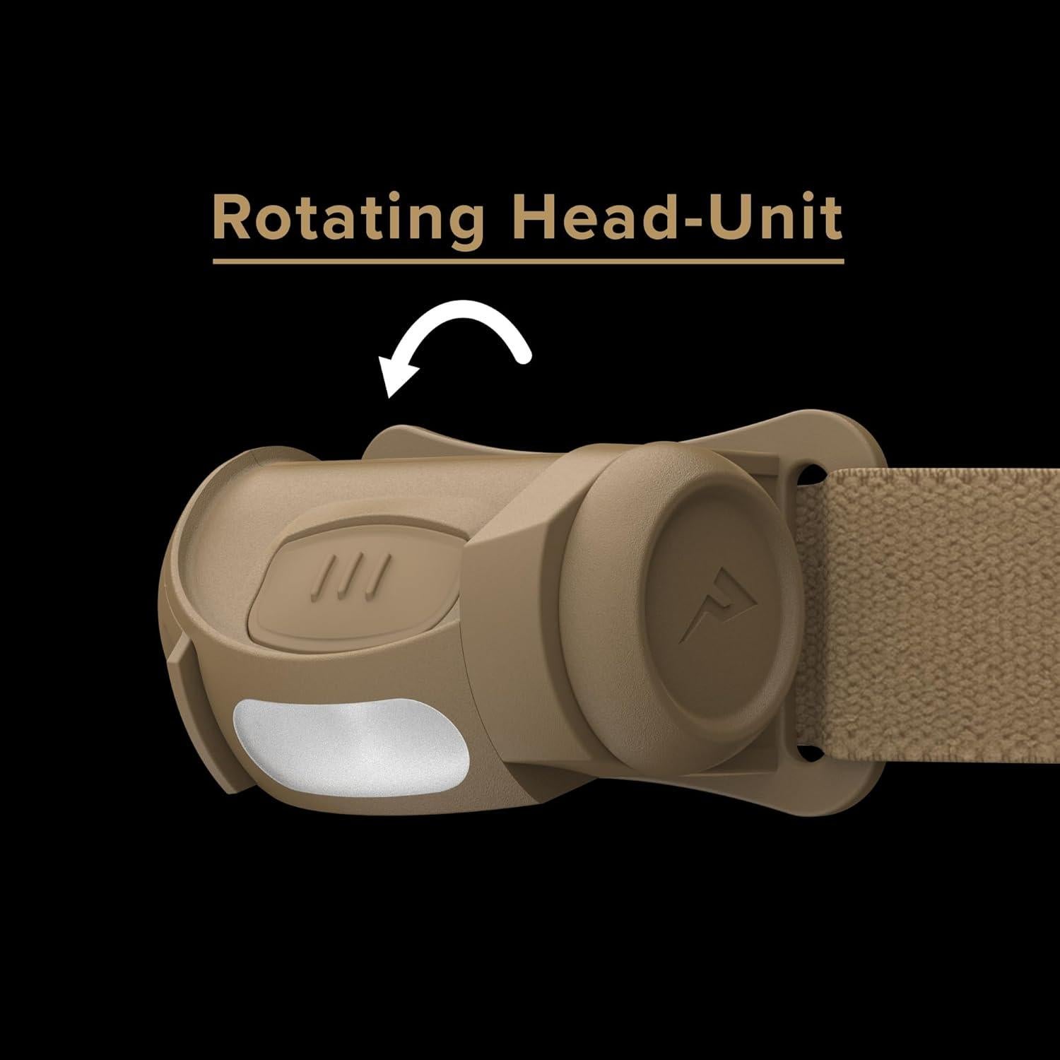 Linterna Frontal Princeton Tec Fred 200 Lúmenes LED Beige IPX4