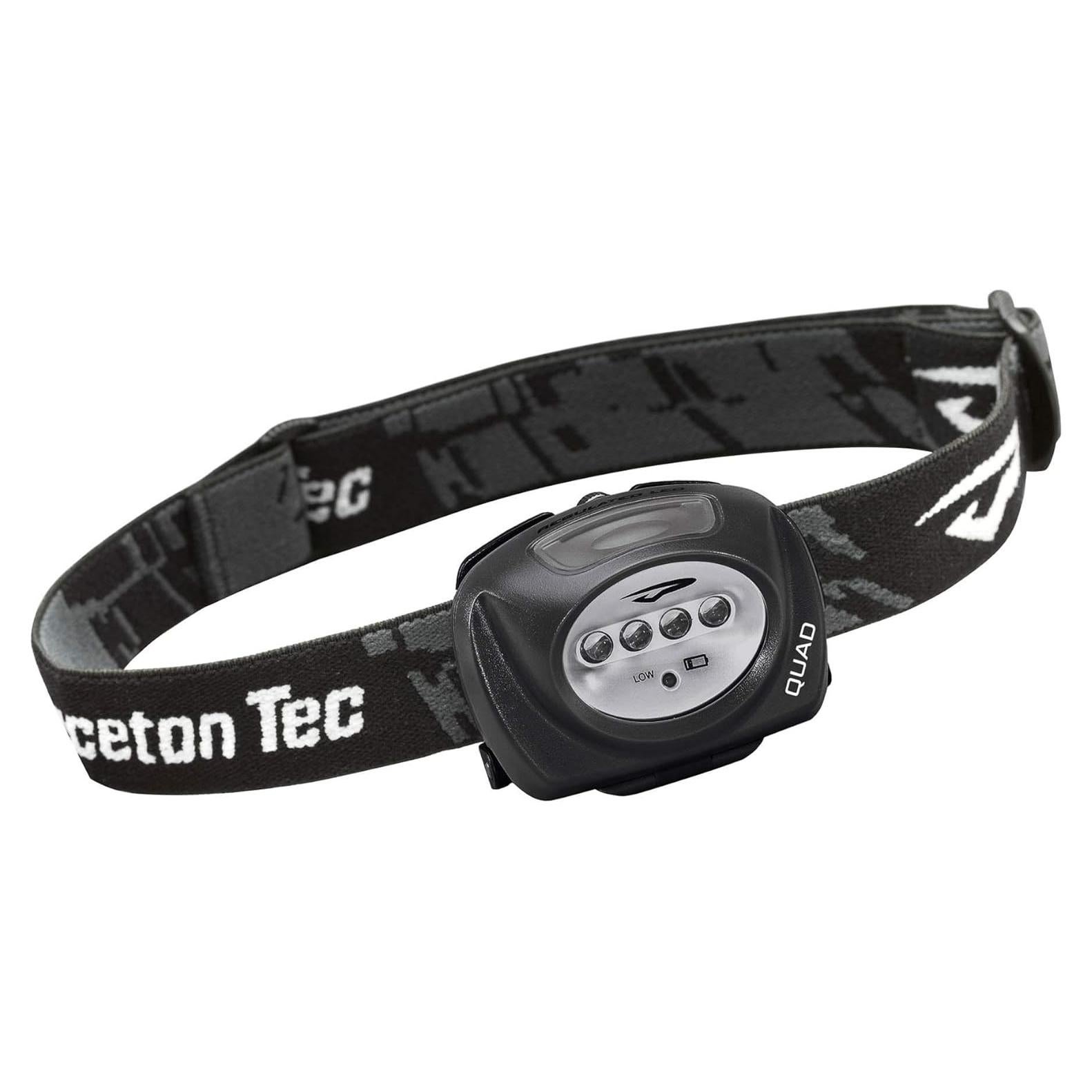 Linterna Frontal LED Princeton Tec QUAD - Impermeable Negro