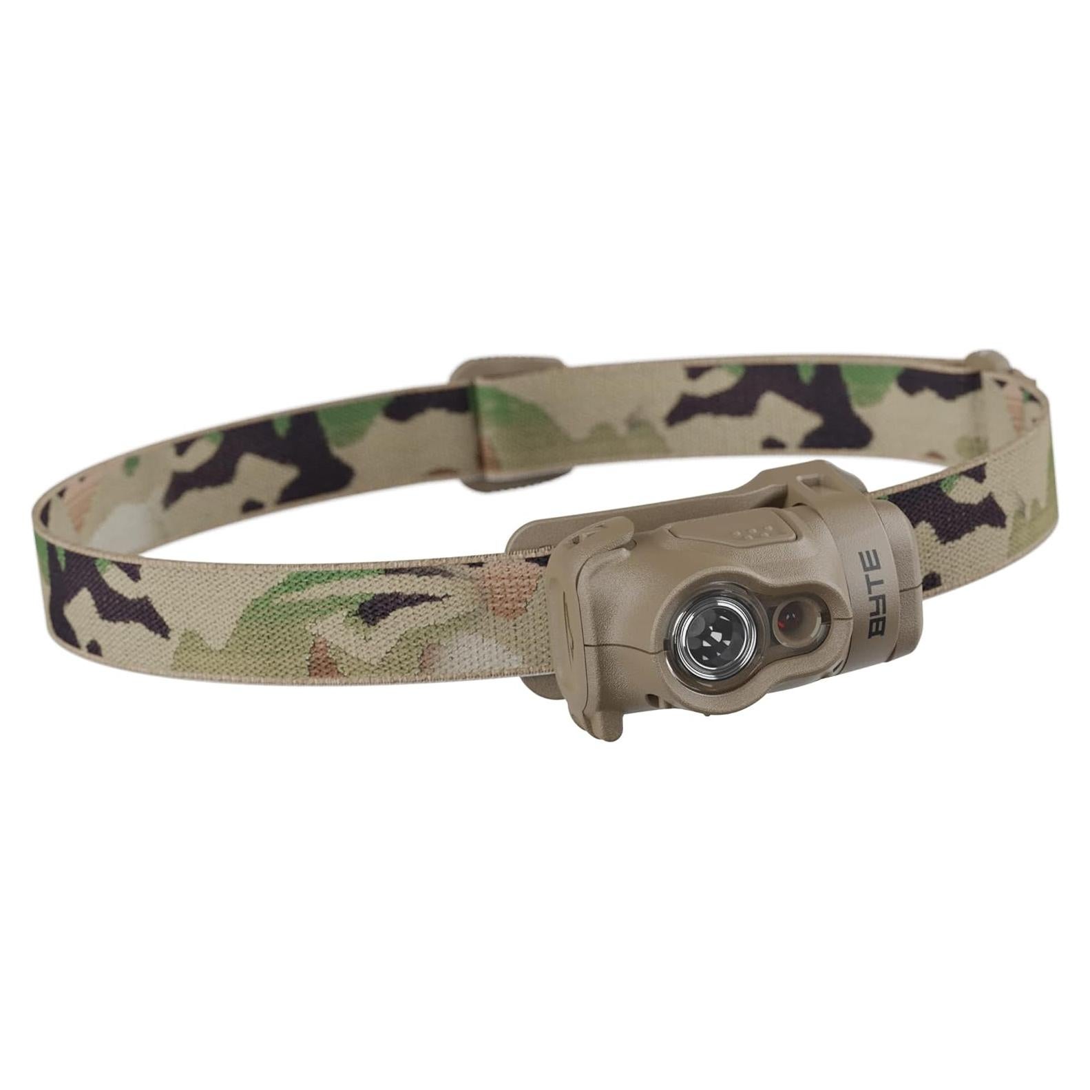 Byte Tactical LED Red/White Headlamps, 200 Lumens, Multicam, BYT-TAC-MC