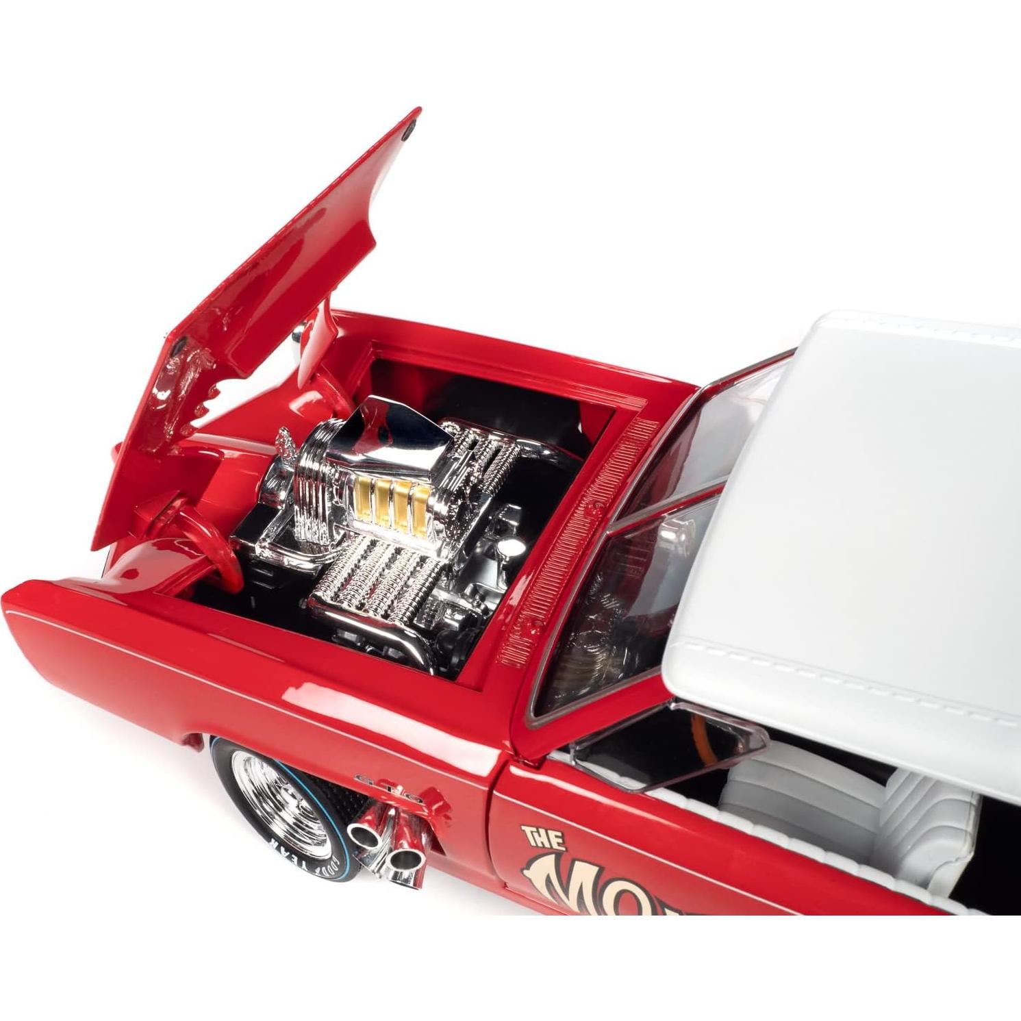 Monkeemobile Diecast 1:18 Round2 Rojo con Blanco