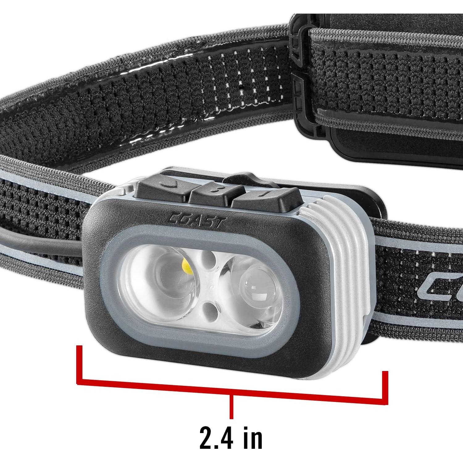 Linterna Frontal Recargable Coast RL20R 1000 Lúmenes LED Tri-Color
