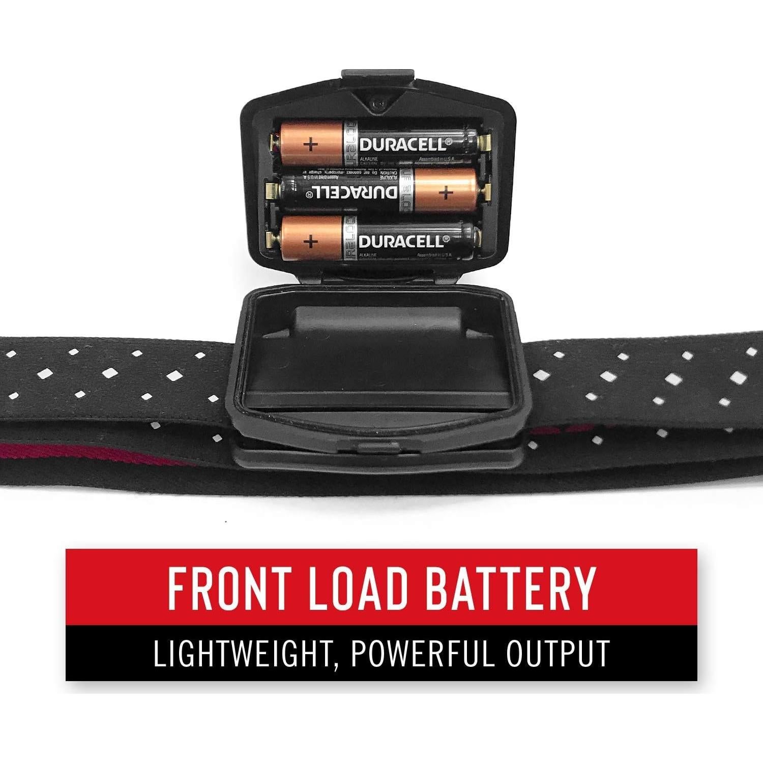 Linterna Frontal LED Coast FL19 365 Lúmenes Doble Color Negro