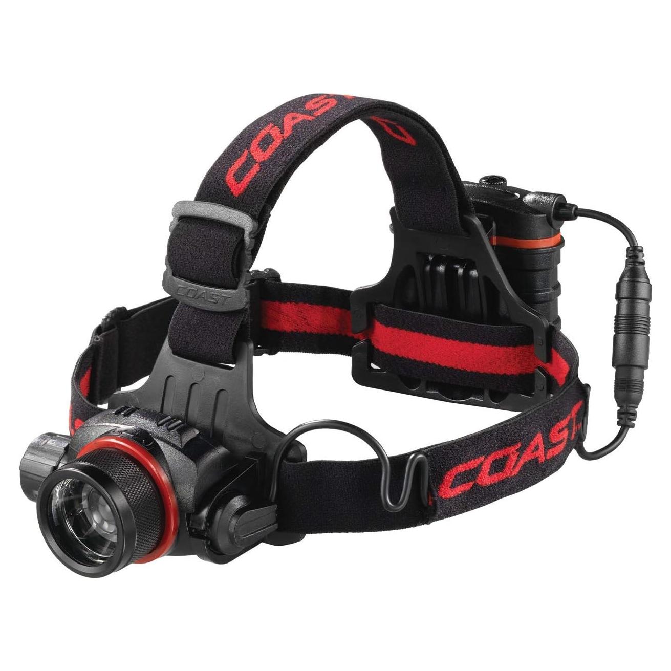 Linterna Frontal Recargable Coast HL8R 800 Lúmenes LED Negra