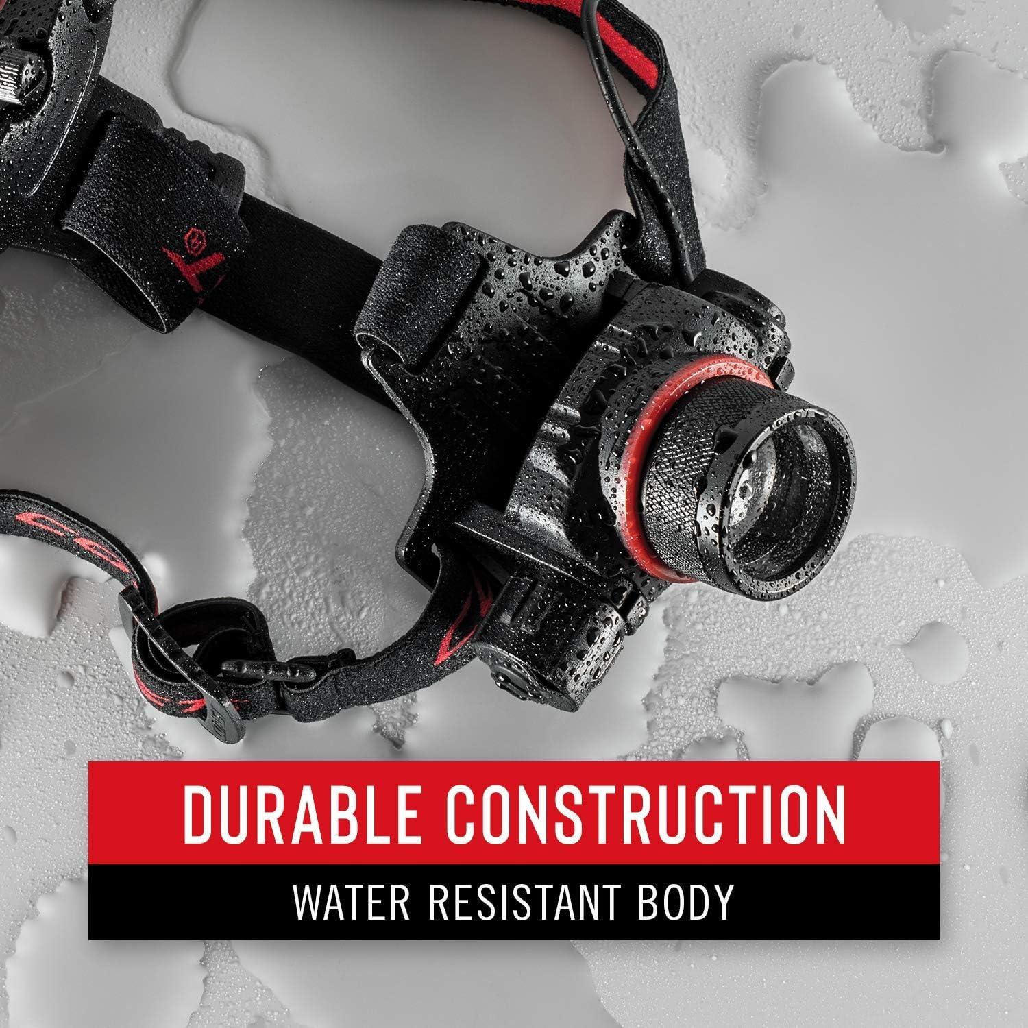 Linterna Frontal Recargable Coast HL8R 800 Lúmenes LED Negra