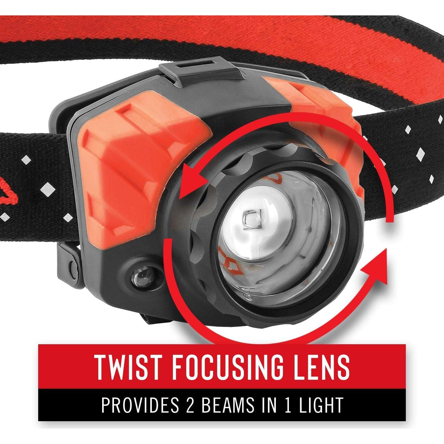 Linterna Frontal Coast FL85 615 Lúmenes LED Roja Ajustable