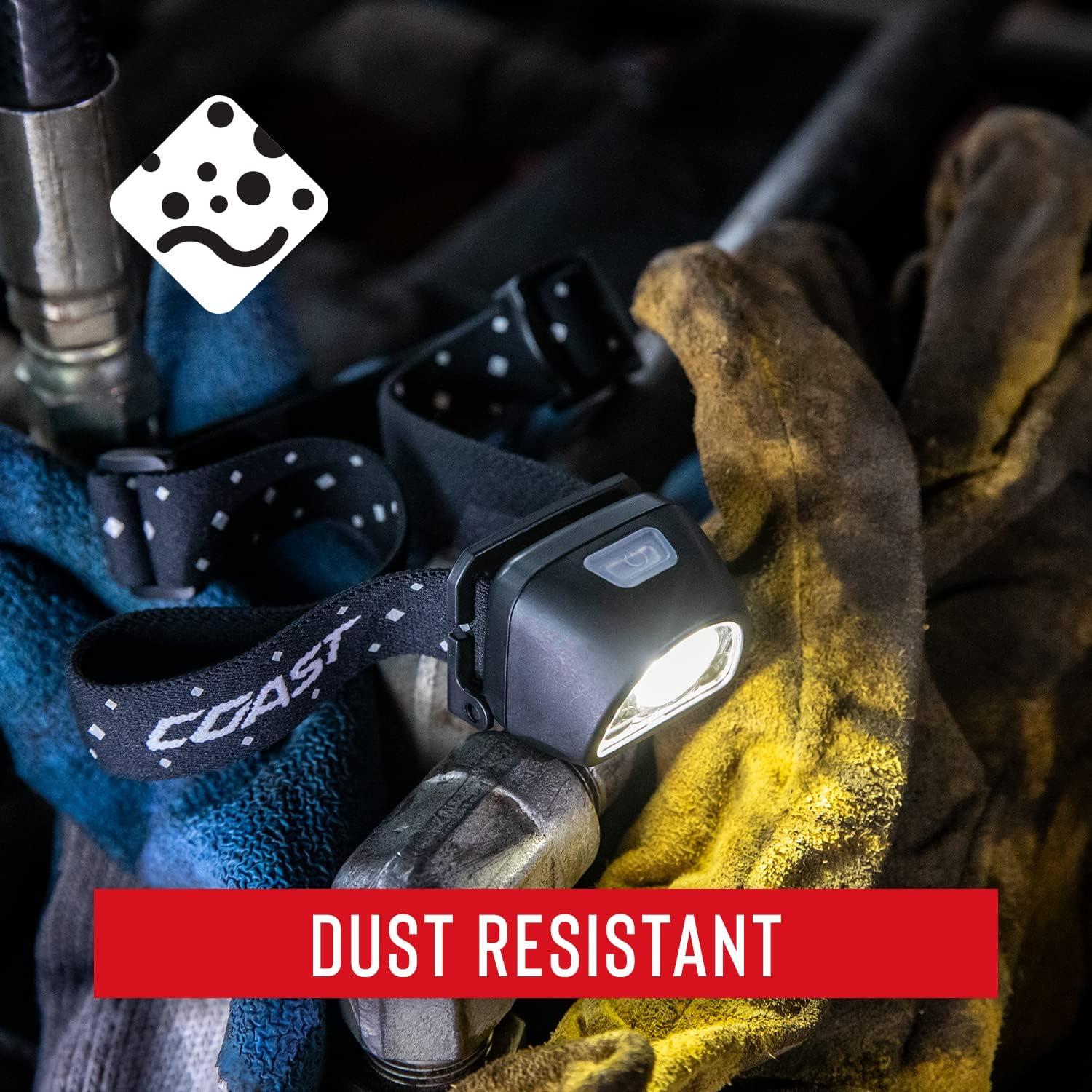 Linterna Frontal Recargable LED Coast FL1R 435 Lúmenes