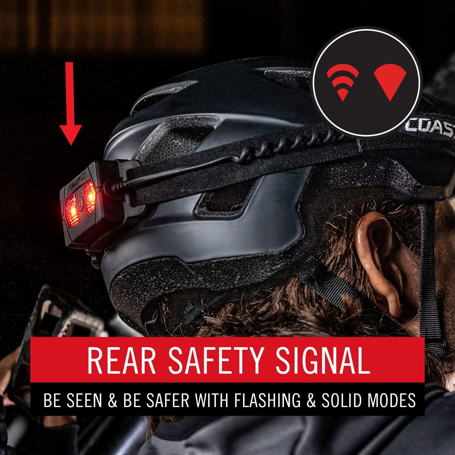 Linterna Frontal LED Coast RL10 560 Lúmenes, Doble Color