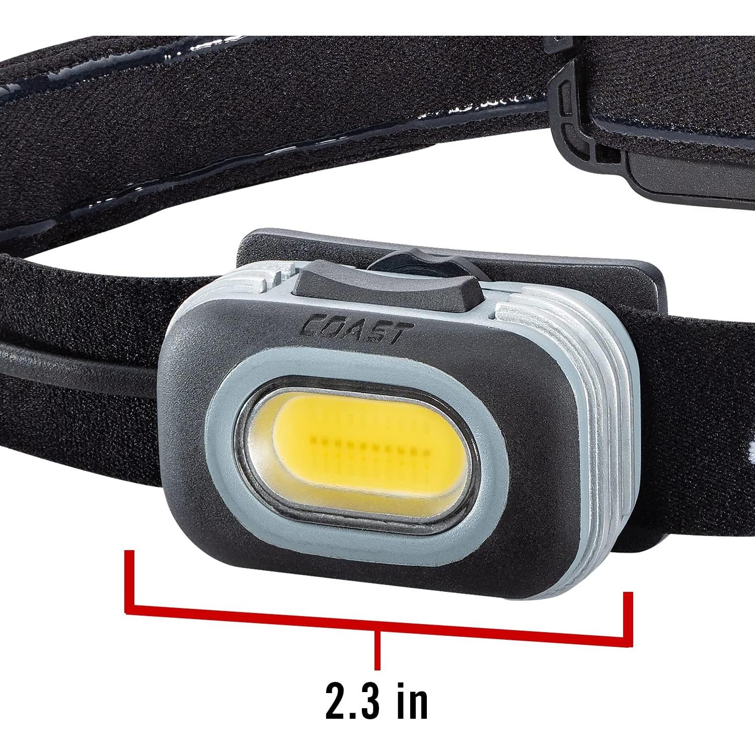 Linterna Frontal LED Coast RL10 560 Lúmenes, Doble Color