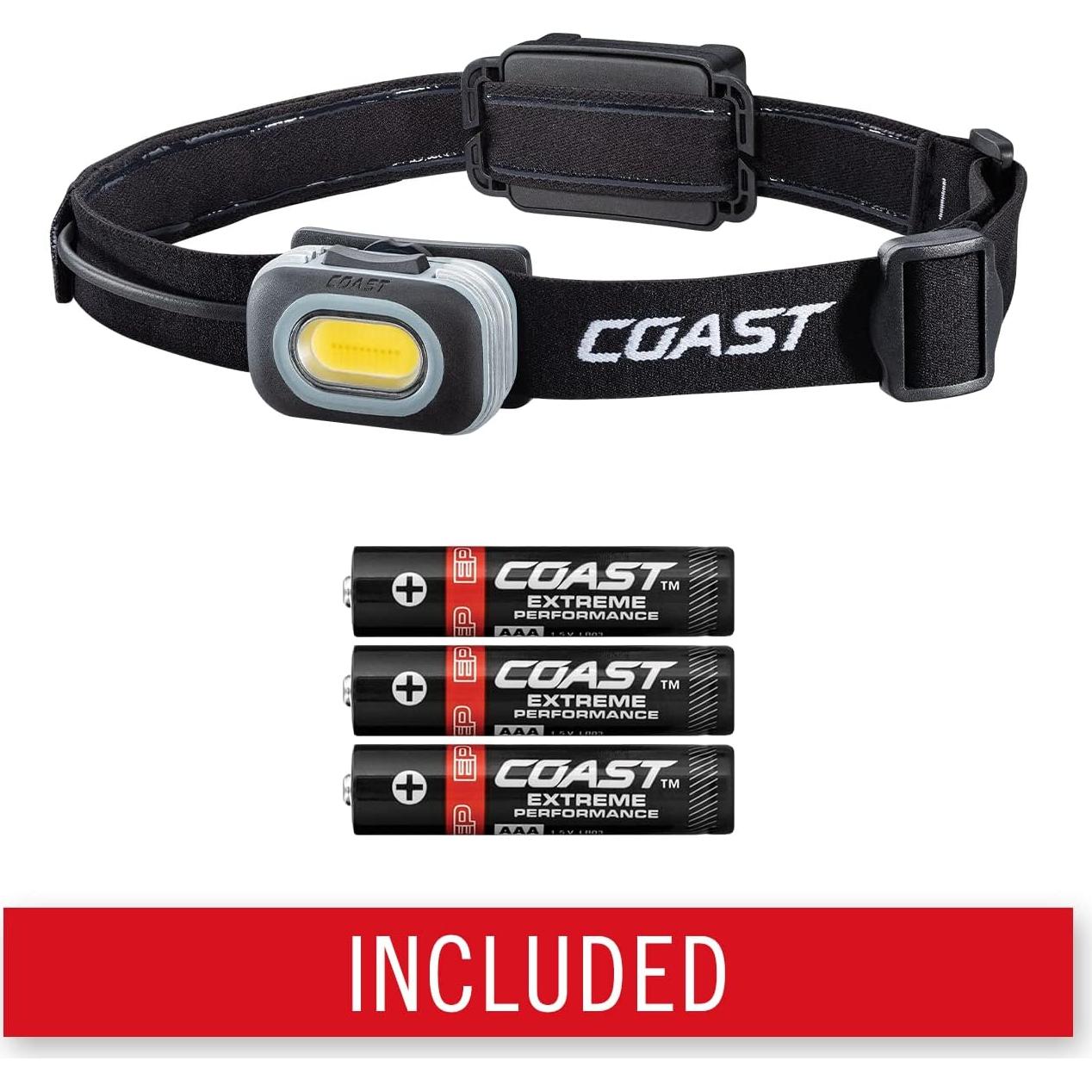 Linterna Frontal LED Coast RL10 560 Lúmenes, Doble Color