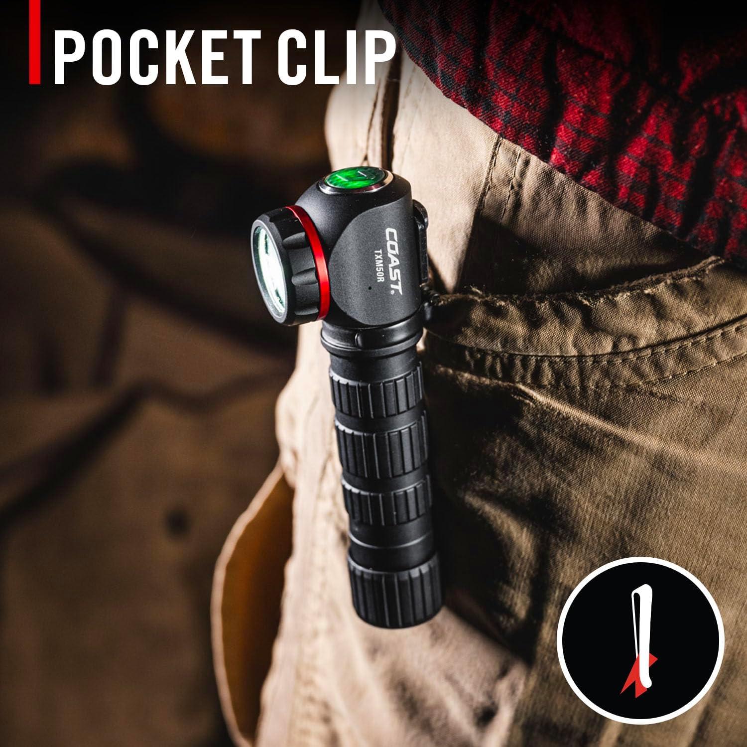 Linterna Frontal Recargable Coast TXM50R 1250 Lúmenes LED