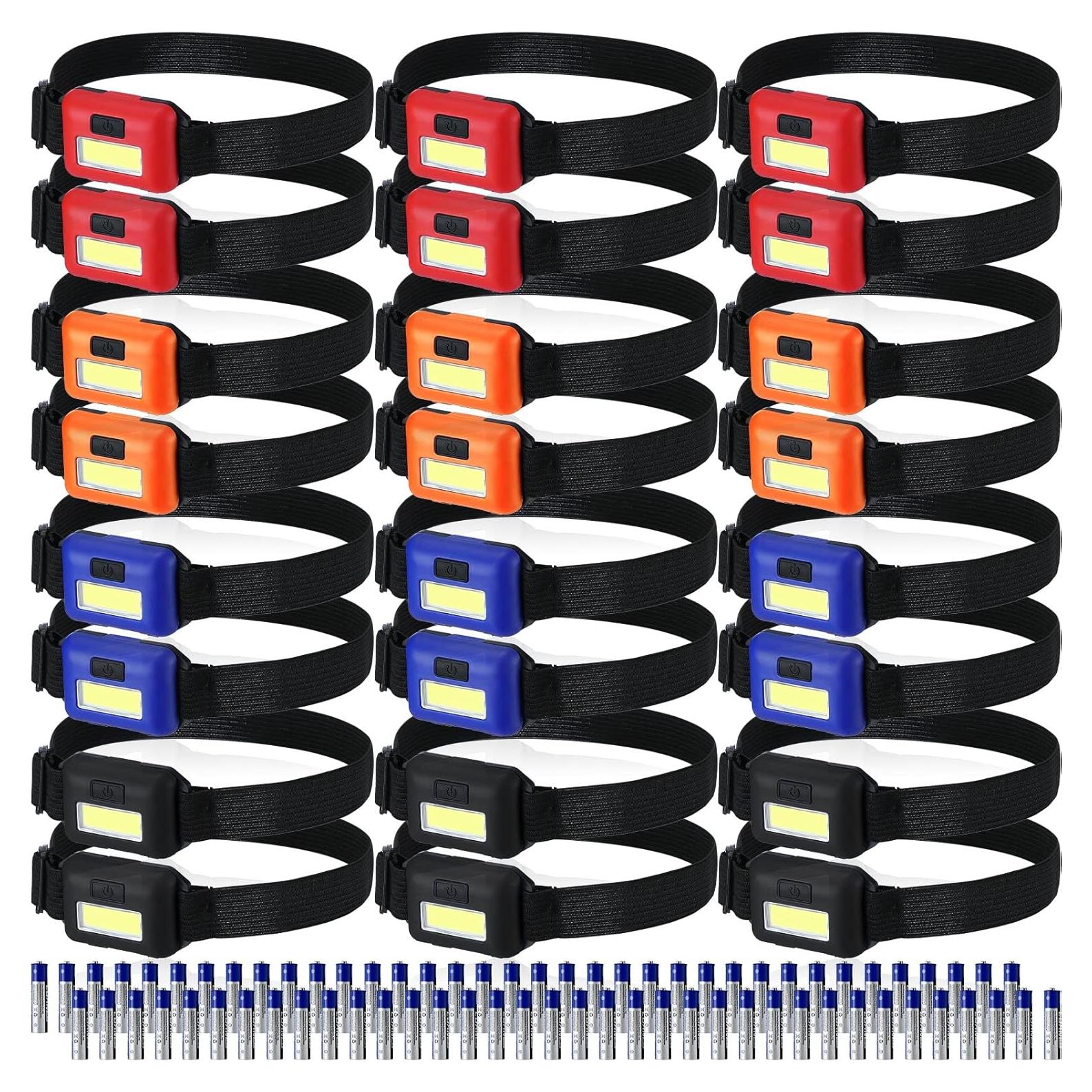 Linterna Frontal LED Macarrie 24 Piezas 800 Lúmenes Impermeable