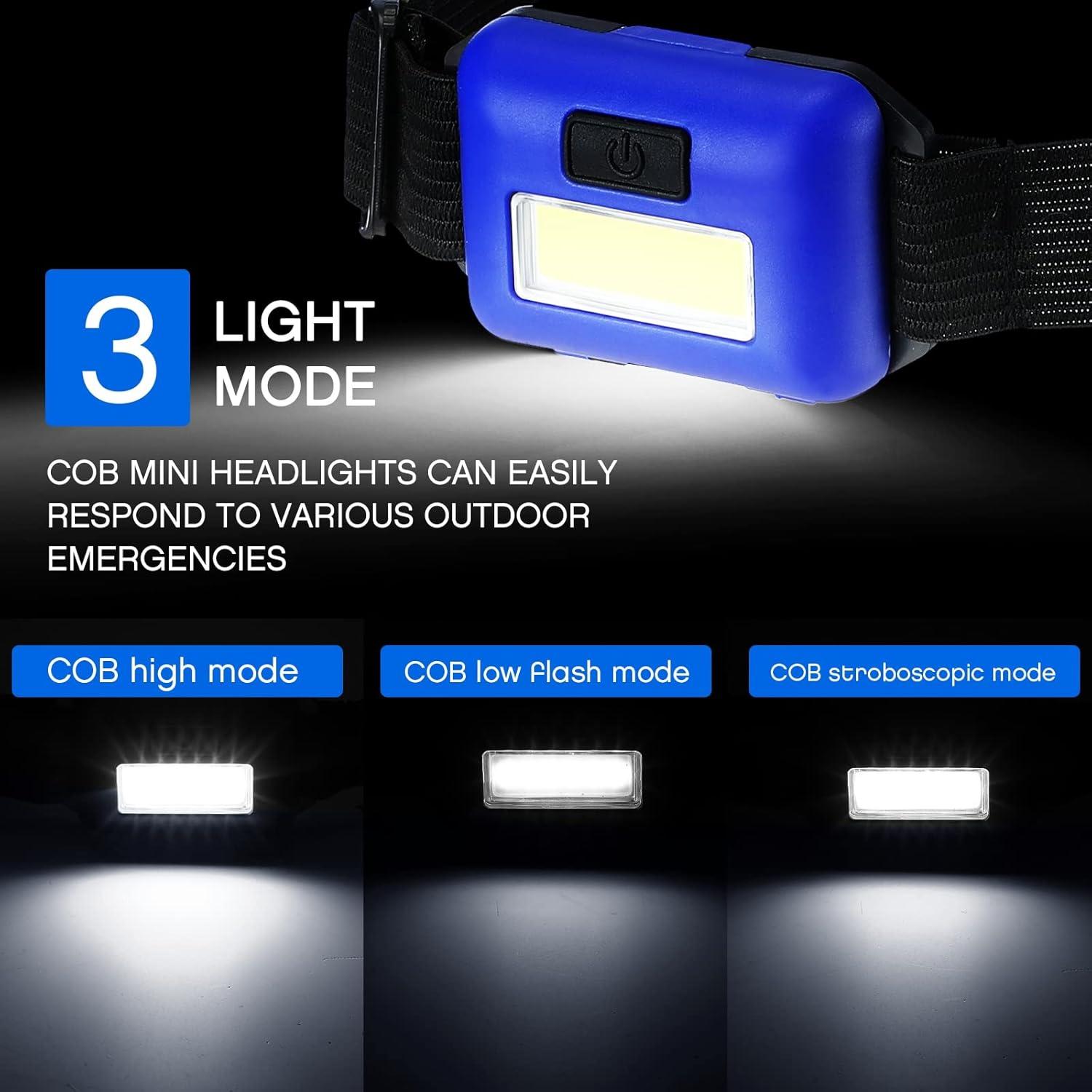 Linterna Frontal LED Macarrie 24 Piezas 800 Lúmenes Impermeable