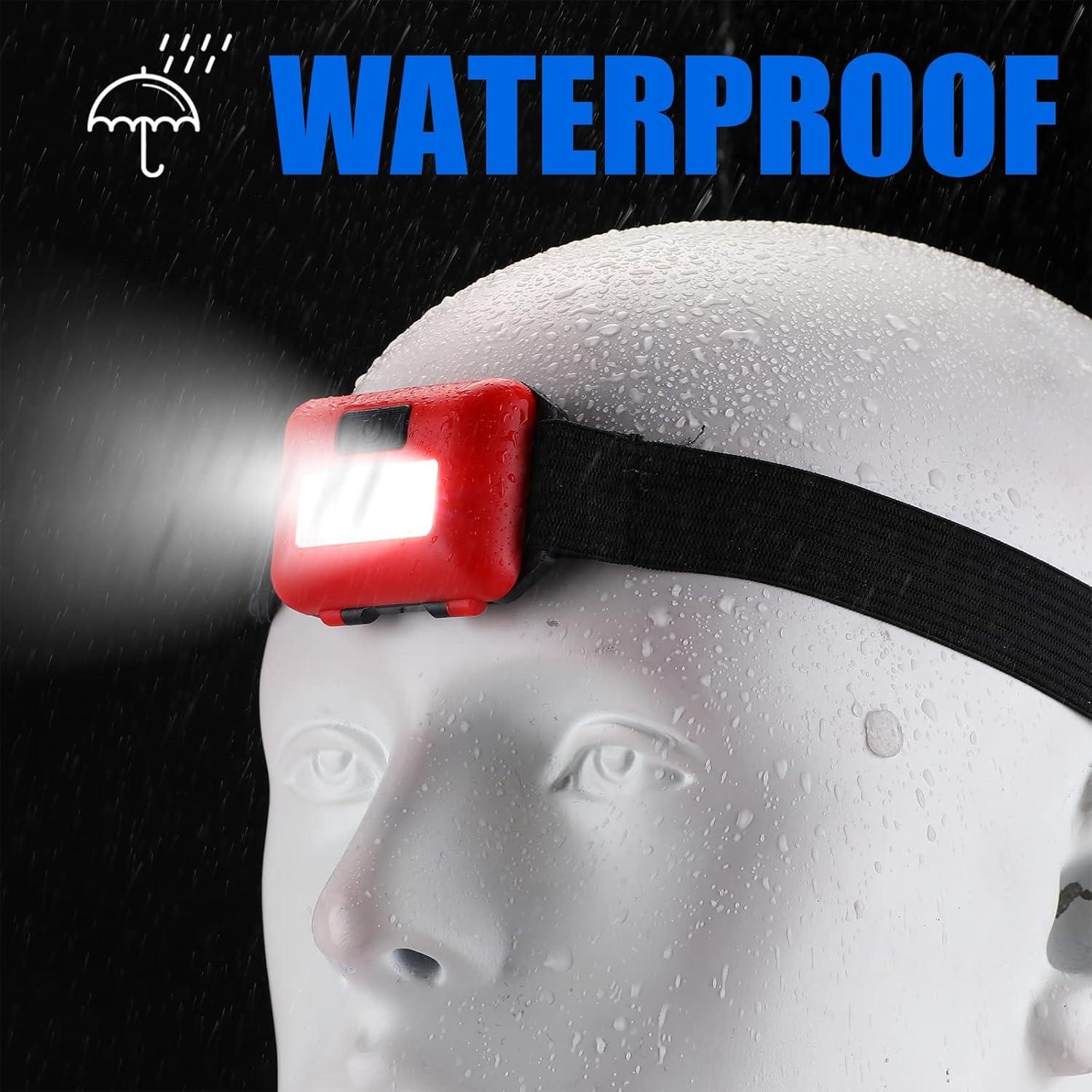 Linterna Frontal LED Macarrie 24 Piezas 800 Lúmenes Impermeable