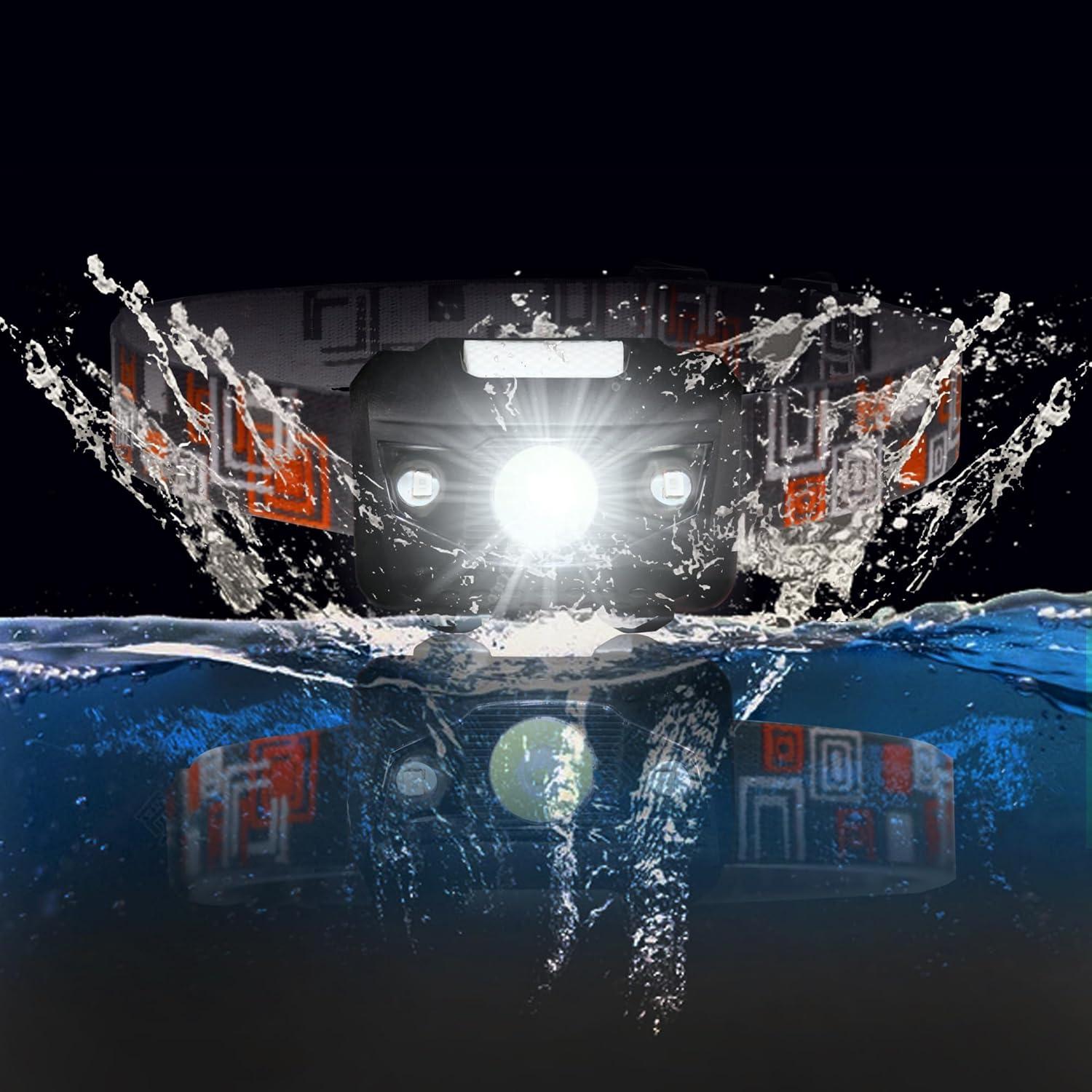 Lámpara Frontal LED MENCH 2 Paquetes Impermeable IPX4