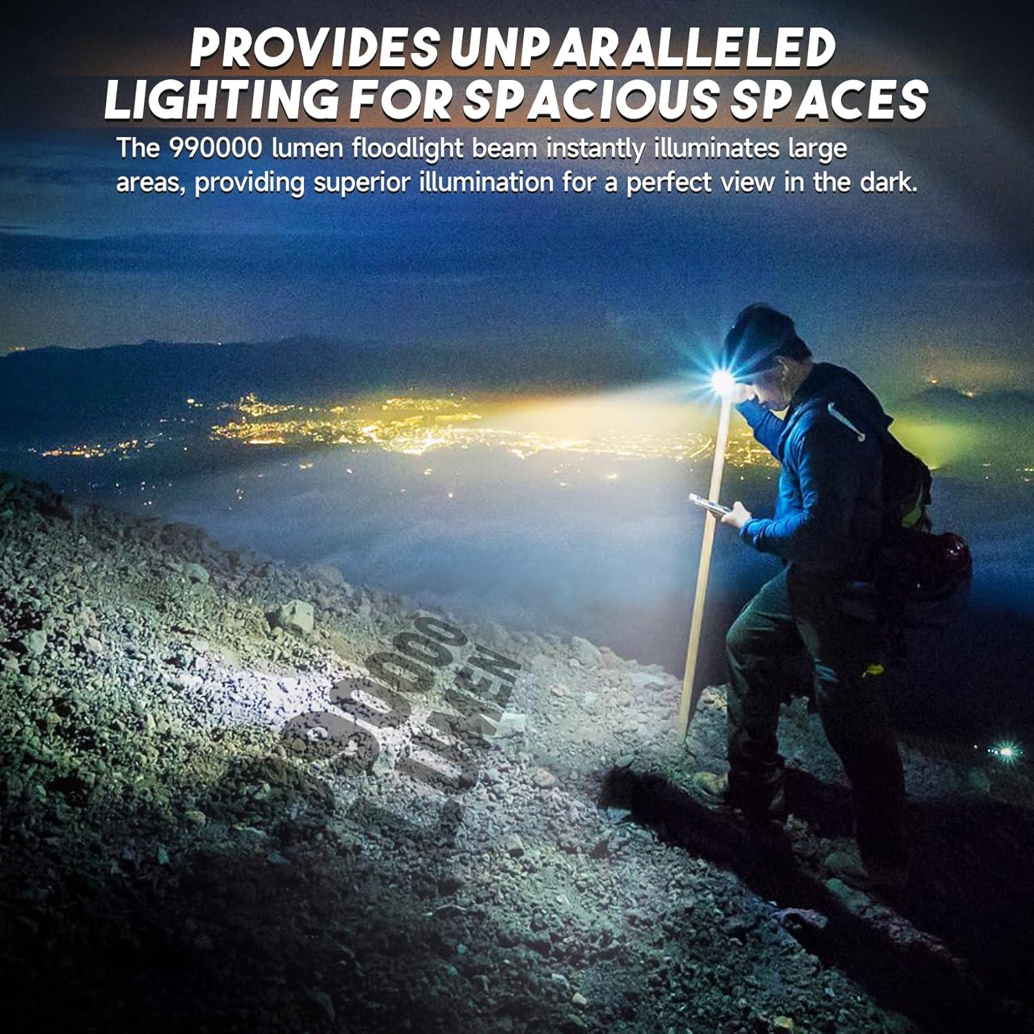 Linterna Frontal Recargable Senduzll 5000 Lúmenes Impermeable