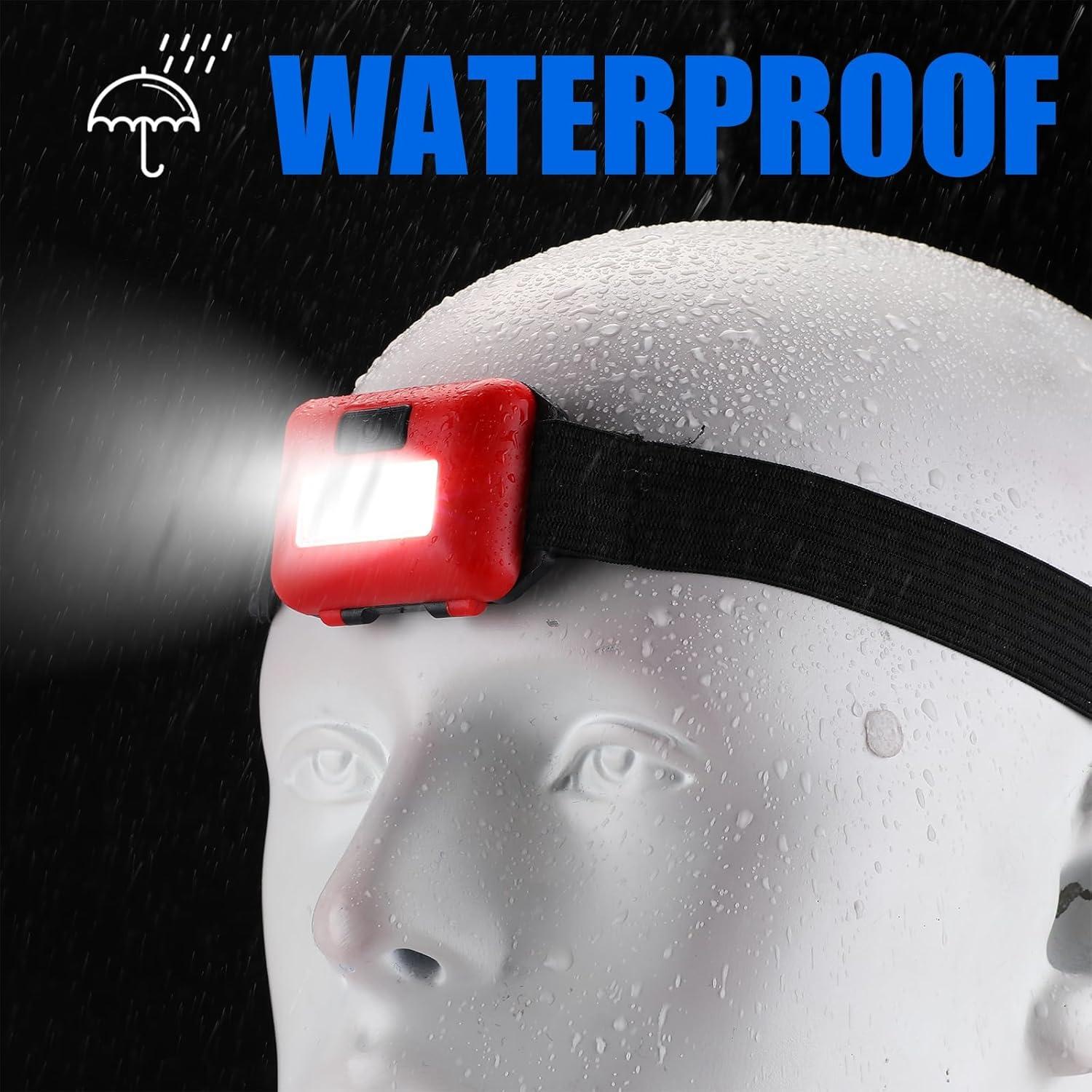 Juego de 96 Linternas Frontales LED Glooglitter 800 Lúmenes