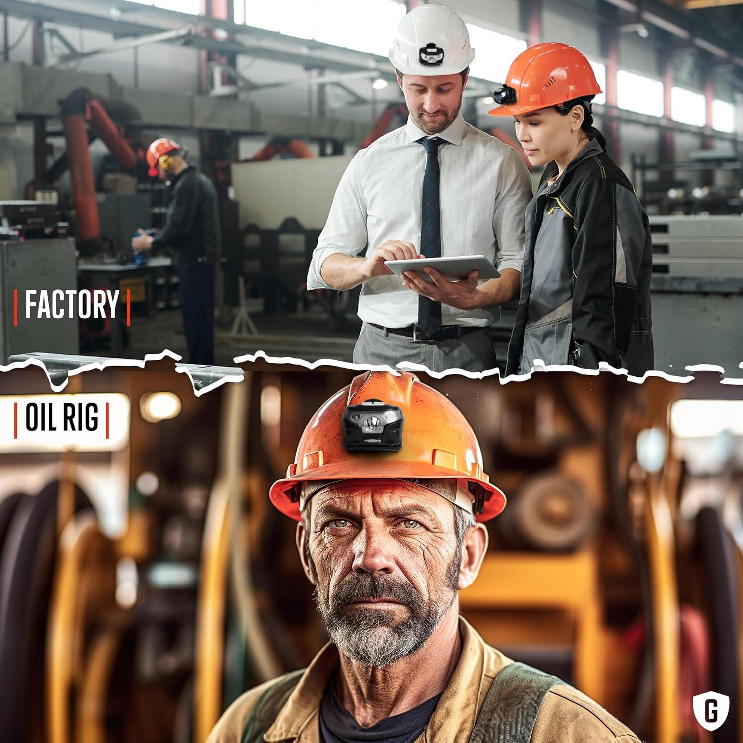 Luz Recargable para Casco Greerride GRXH8 - 12 Hrs de Uso