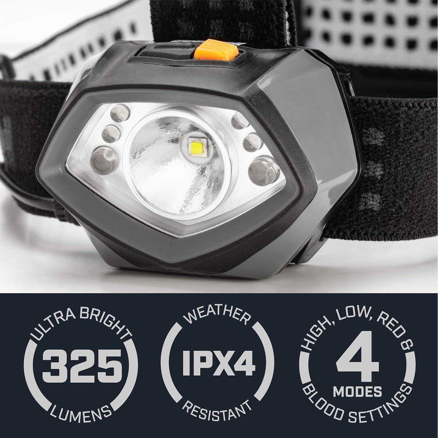 Linterna Frontal Bushnell TRKR 325L Multicolor 325 Lúmenes