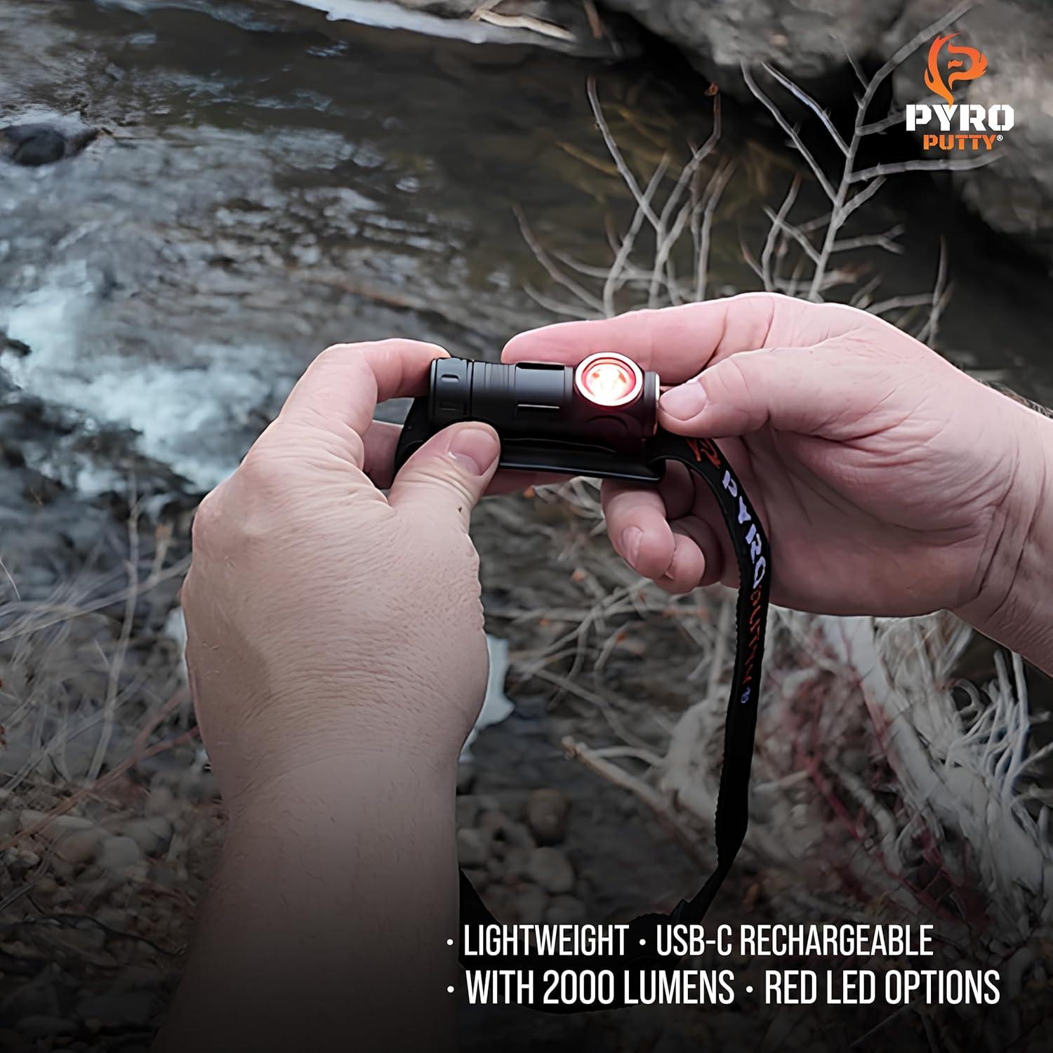 Linterna Frontal LED Phone Skope 2400 Lúmenes Impermeable