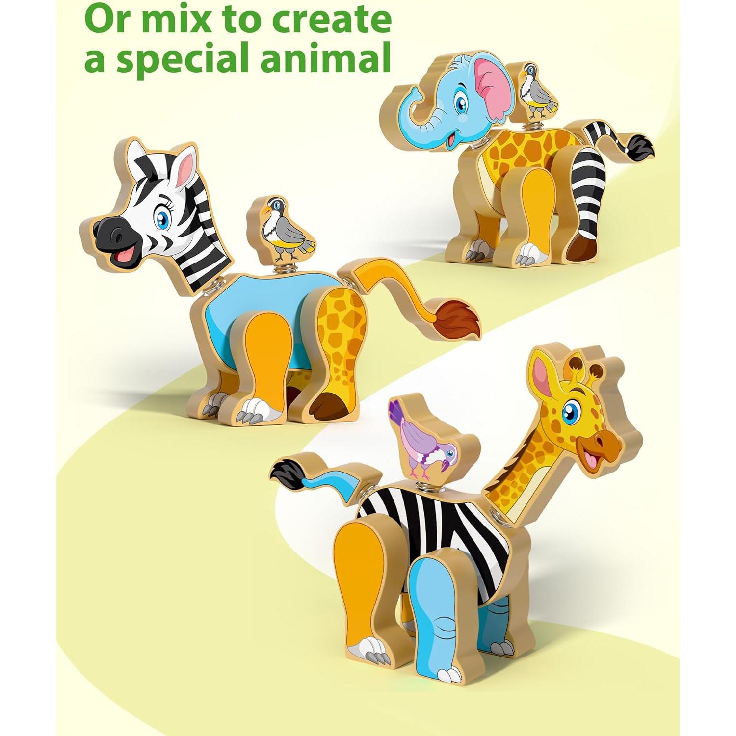 Juguete de Construcción Coogam Animales Desarmables 31 Piezas