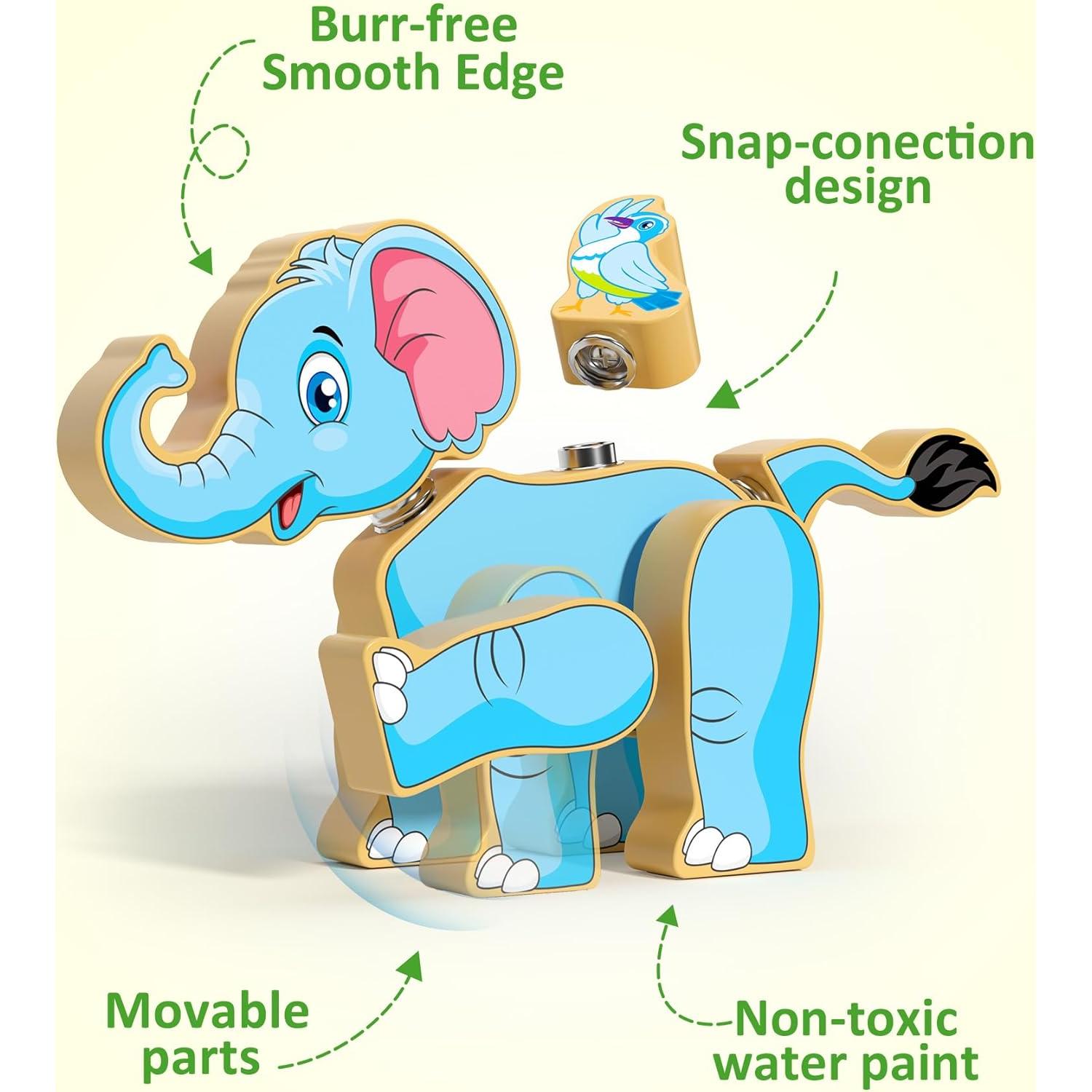Juguete de Construcción Coogam Animales Desarmables 31 Piezas