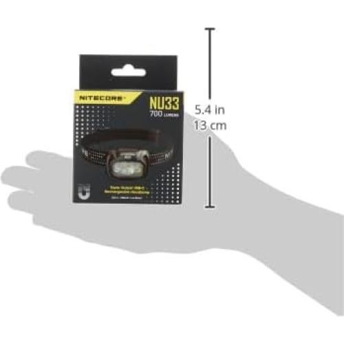 Linterna Frontal Nitecore NU33 700 Lúmenes Recargable USB-C