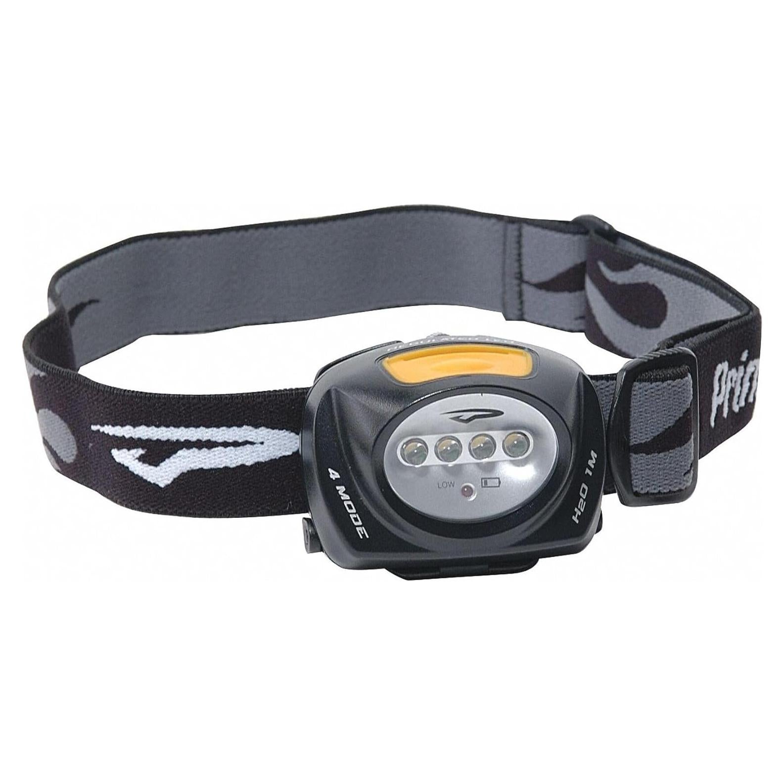 LED Headlamp, Plastic, 10,000 hr. Lamp Life, Maximum Lumens Output: 78, Black - QUAD-BK