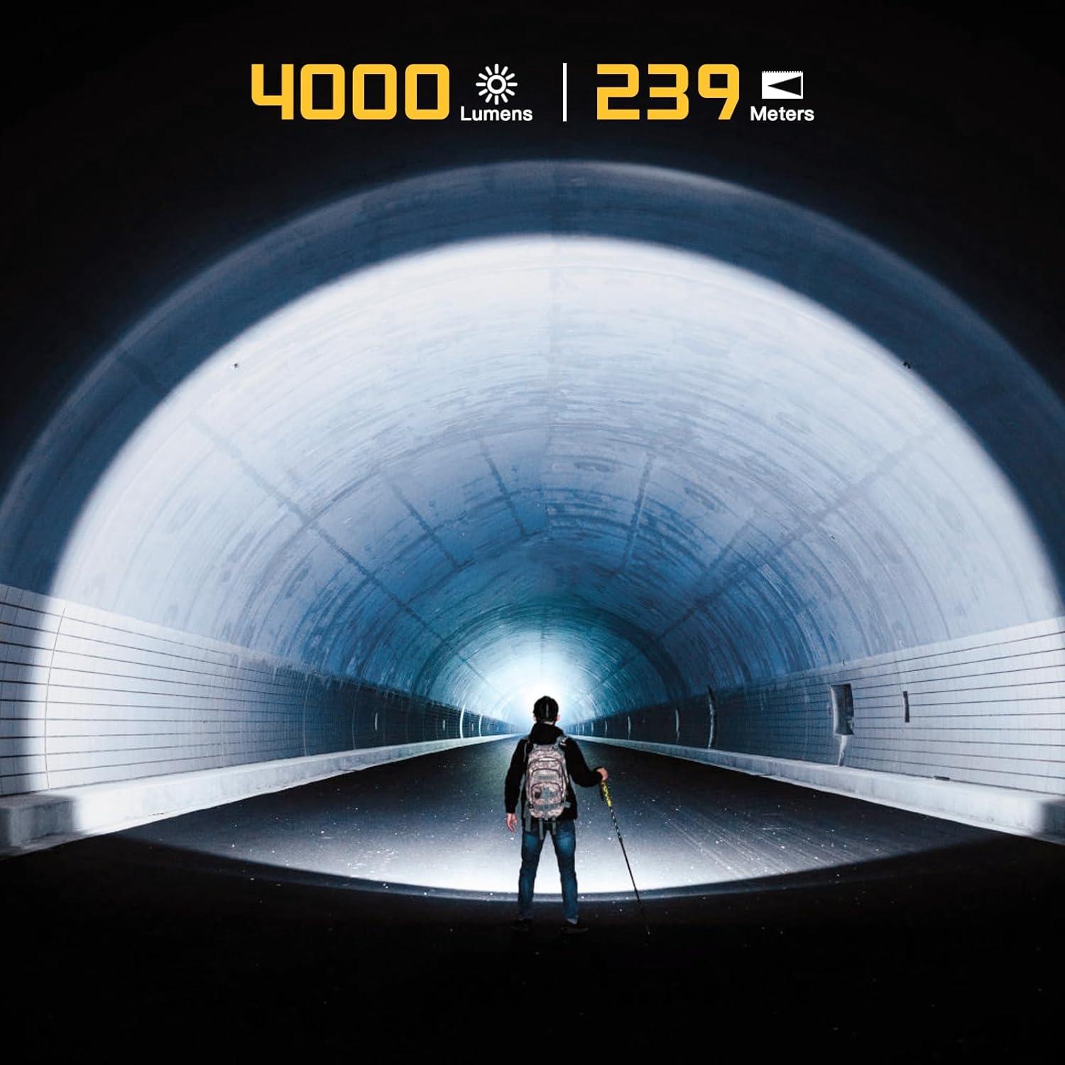 Linterna Frontal Recargable Wurkkos HD50 4000 Lúmenes IP67