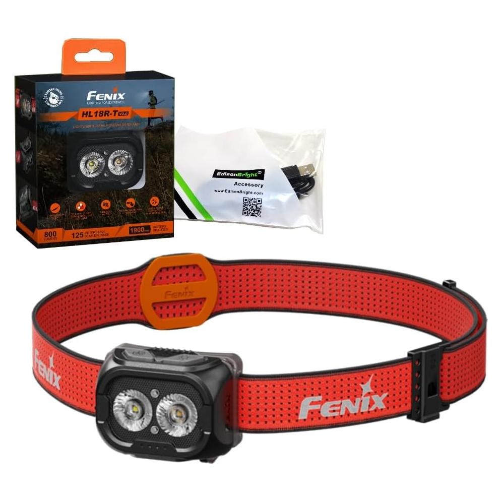 Linterna Frontal Fenix HL18R-T V2 800 Lúmenes Recargable